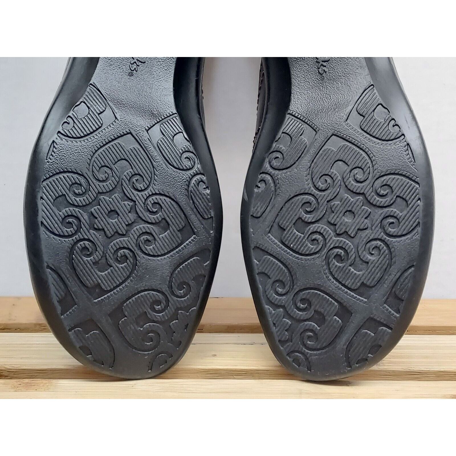 Clarks Clarks Womens | Black | Leather Block Slide Sandals Size 6 Size US 6 / IT 36 - 10 Thumbnail