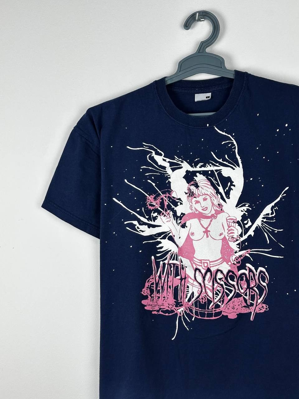 Band Tees × Vintage Vintage With Scissors Sex Necked Girl Hardcore Rock T Shirt Size US M / EU 48-50 / 2 - 1 Thumbnail
