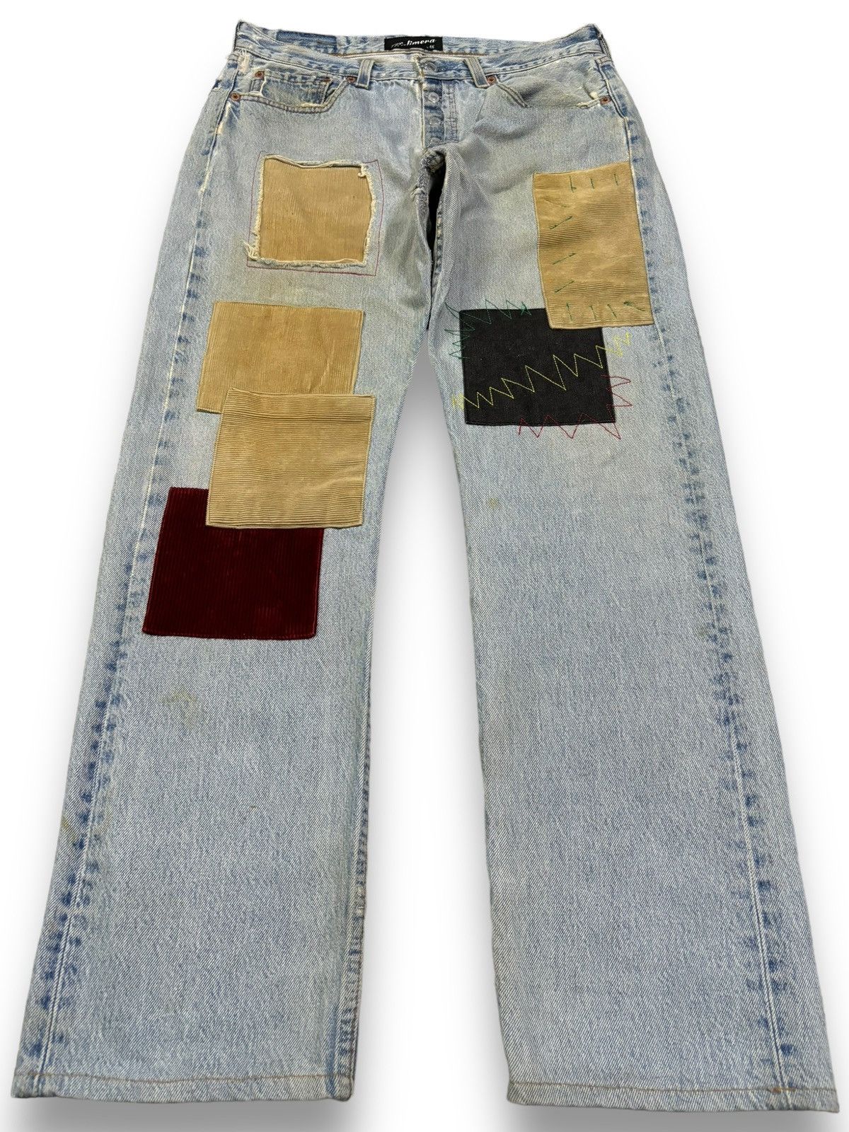 Kapital Vintage Levis 501 Patchwork Jeans Reconstructed by Kalimera Size US 32 / EU 48 - 1 Thumbnail