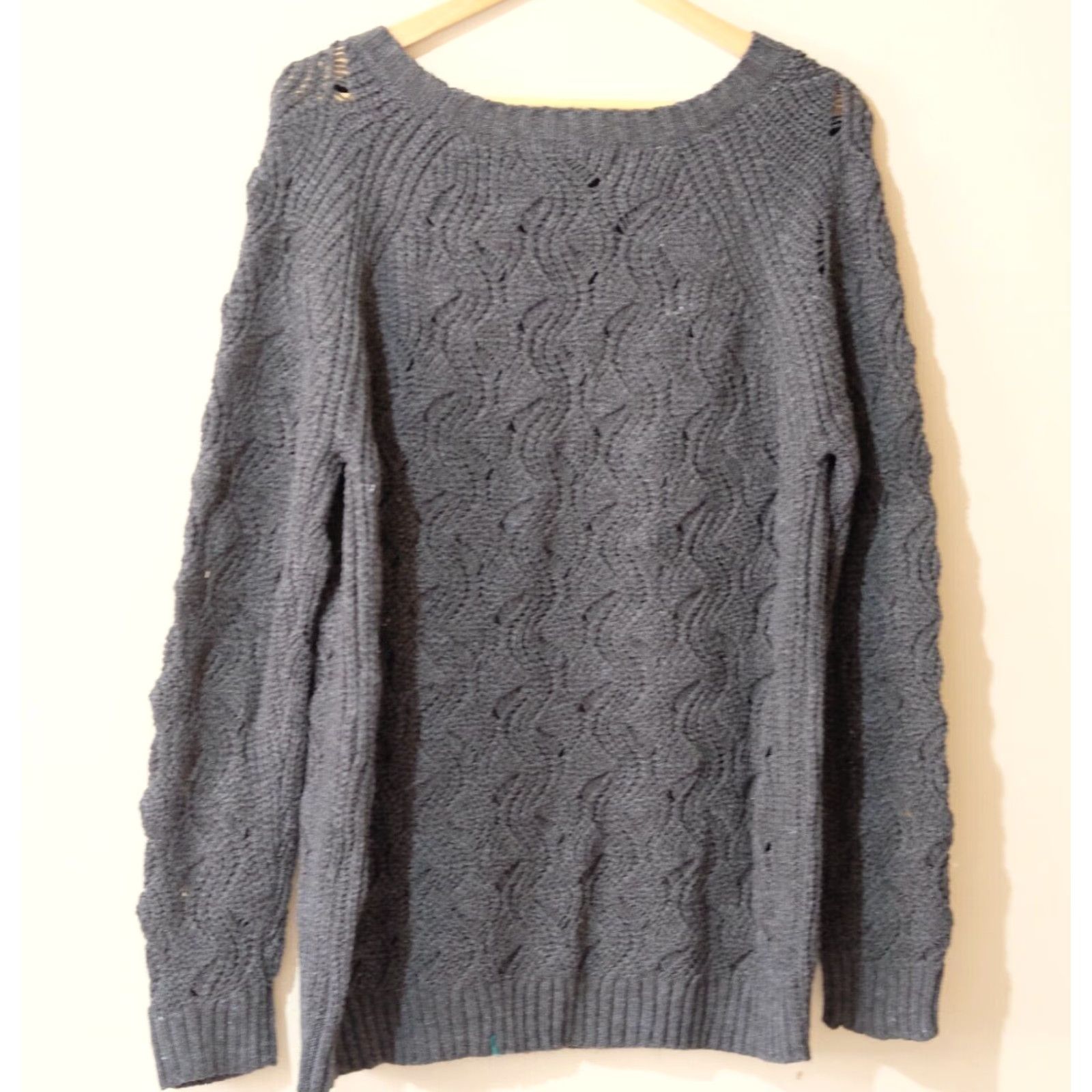 Forever 21 FOREVER 21 Dark Gray Pullover Sweater Casual Women's L Size L / US 10 / IT 46 - 4 Thumbnail