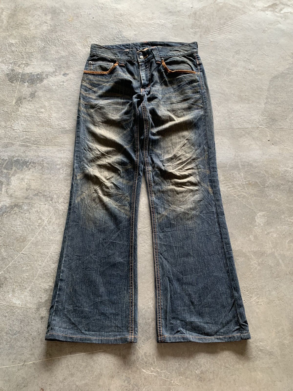 Edwin sick rusty mudwash flare EDWIN XV western style jeans Size US 33 - 1 Thumbnail