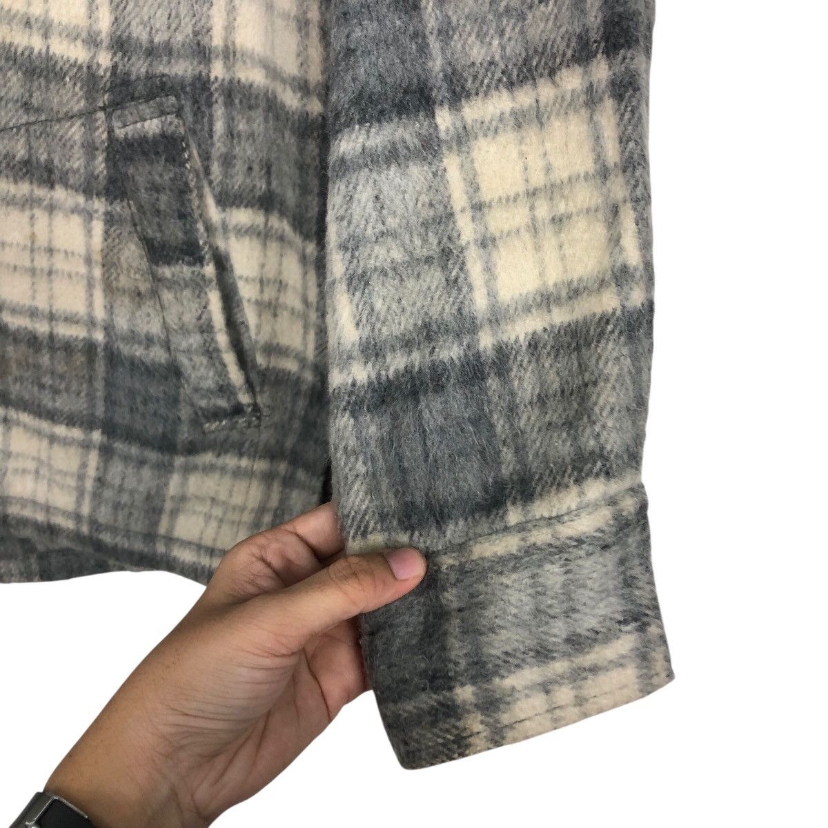 Japanese Brand 📌Vintage Wool Jacket Flannel Spade Mashie Tartan Design Size US L / EU 52-54 / 3 - 16 Thumbnail