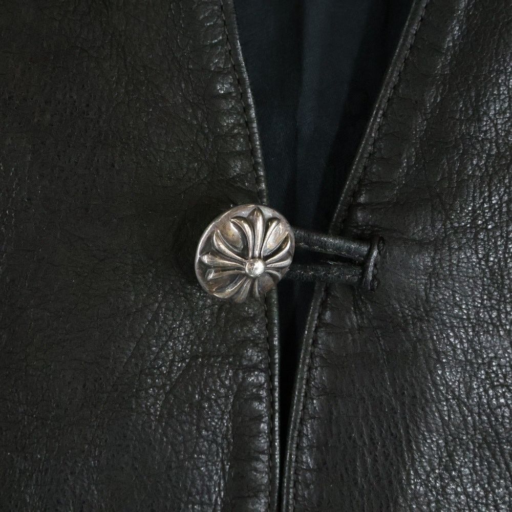 Chrome Hearts Classic 2 Button Leather Vest