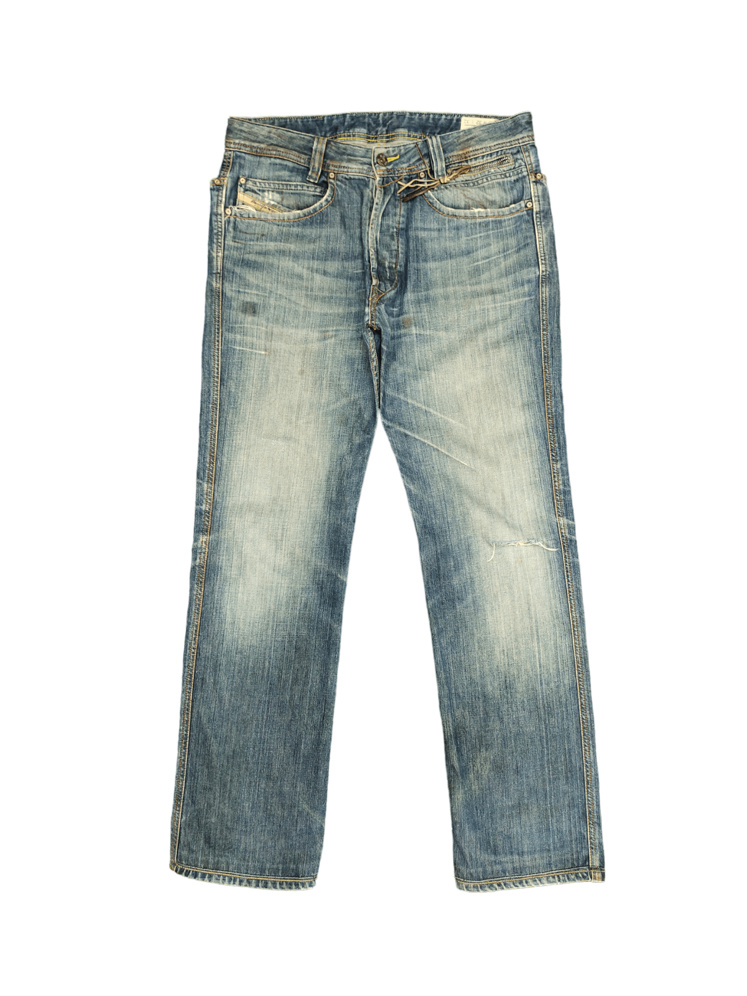 Diesel Vintage Y2k Diesel Paddom Distressed Denim Jeans Streetwear Size US 32 / EU 48 - 1 Thumbnail