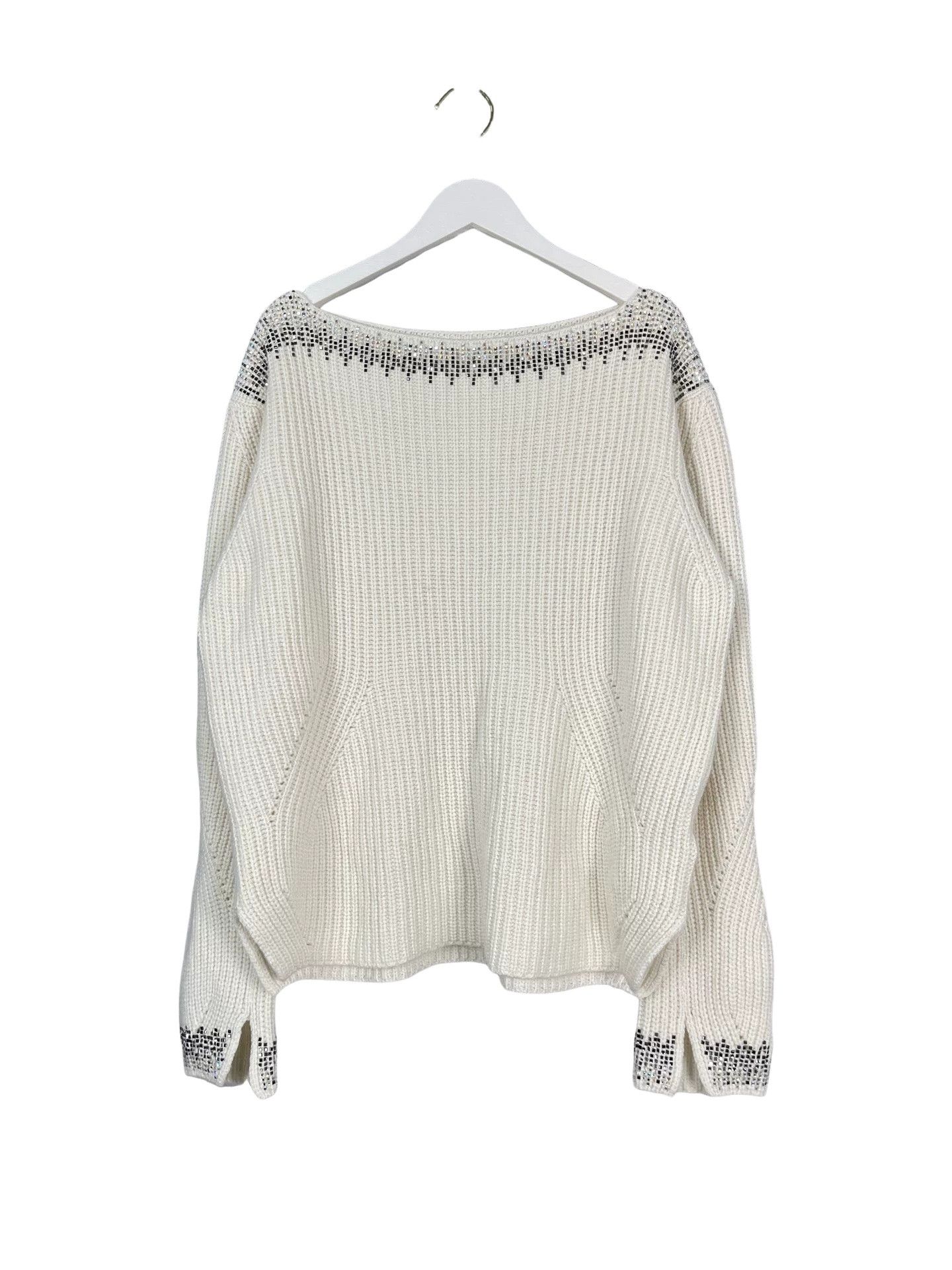 Ermanno Scervino Ermanno Scervino Crystal Embellished Sweater Size 40 Size S / US 4 / IT 40 - 1 Thumbnail