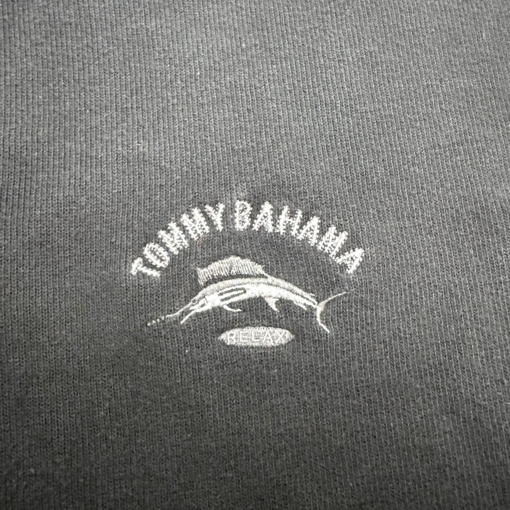 Tommy Bahama Tommy Bahama Sweatshirt Mens XL Black 1/4 Zip Pullover Knit Cotton Relaxed Logo Marlin Outdoor Athleisure shirt/hoodie style Size US XL / EU 56 / 4 - 5 Thumbnail