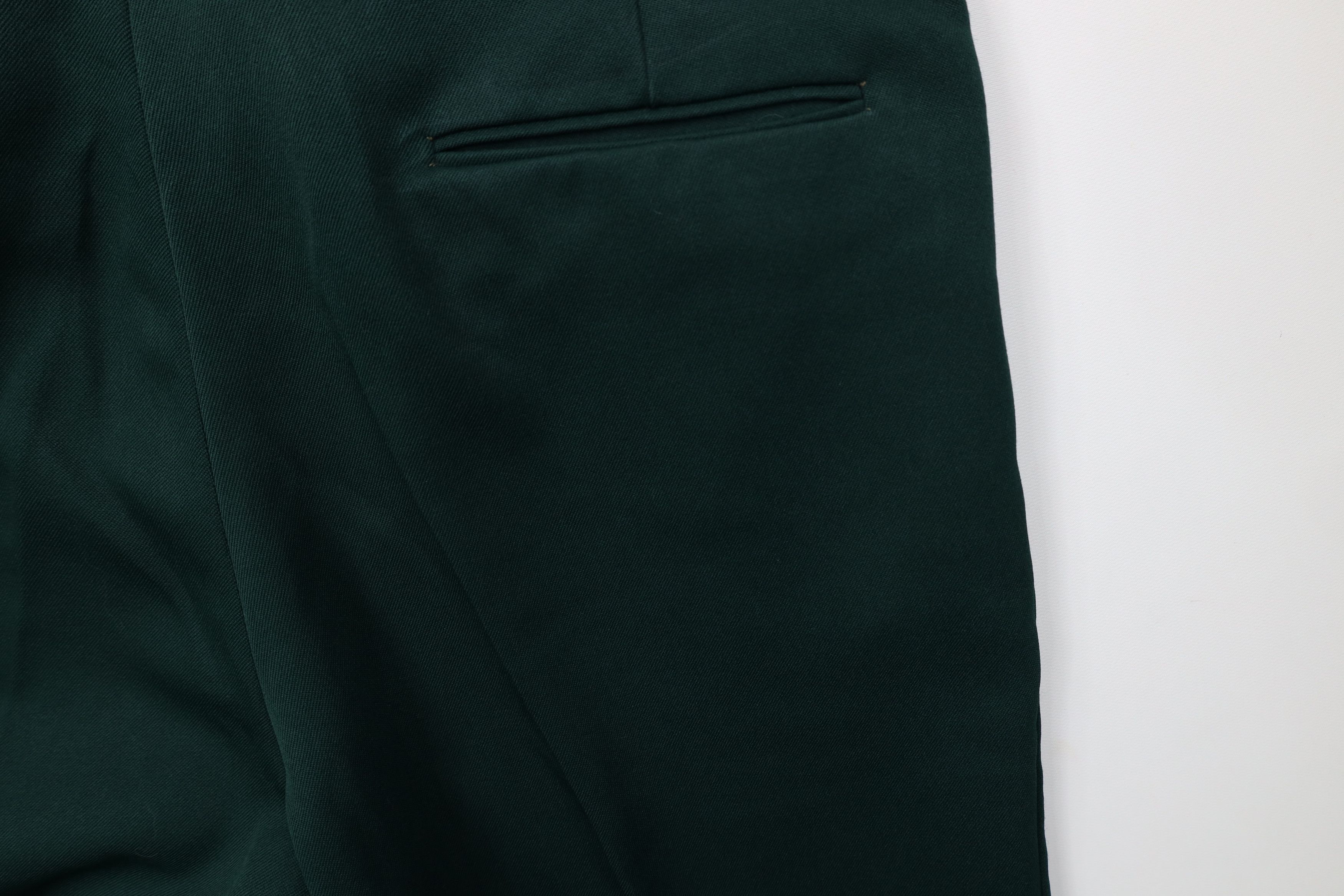 Vintage Vintage 70s Streetwear Flared Wide Leg Chino Pants Green USA Size US 34 / EU 50 - 13 Thumbnail