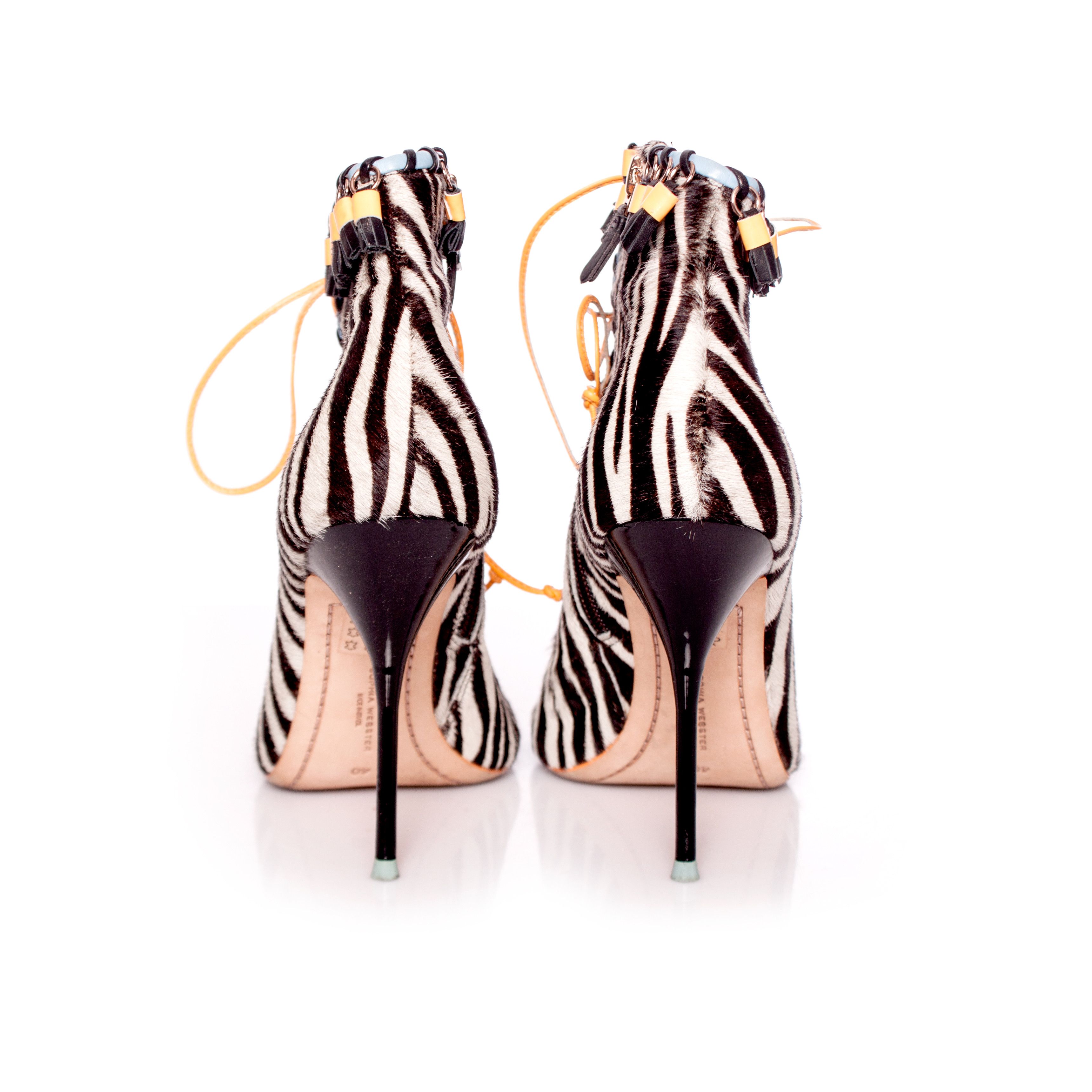 Sophia Webster Sophia Webster, ankle boots with zebra print Size US 9 / IT 39 - 3 Thumbnail