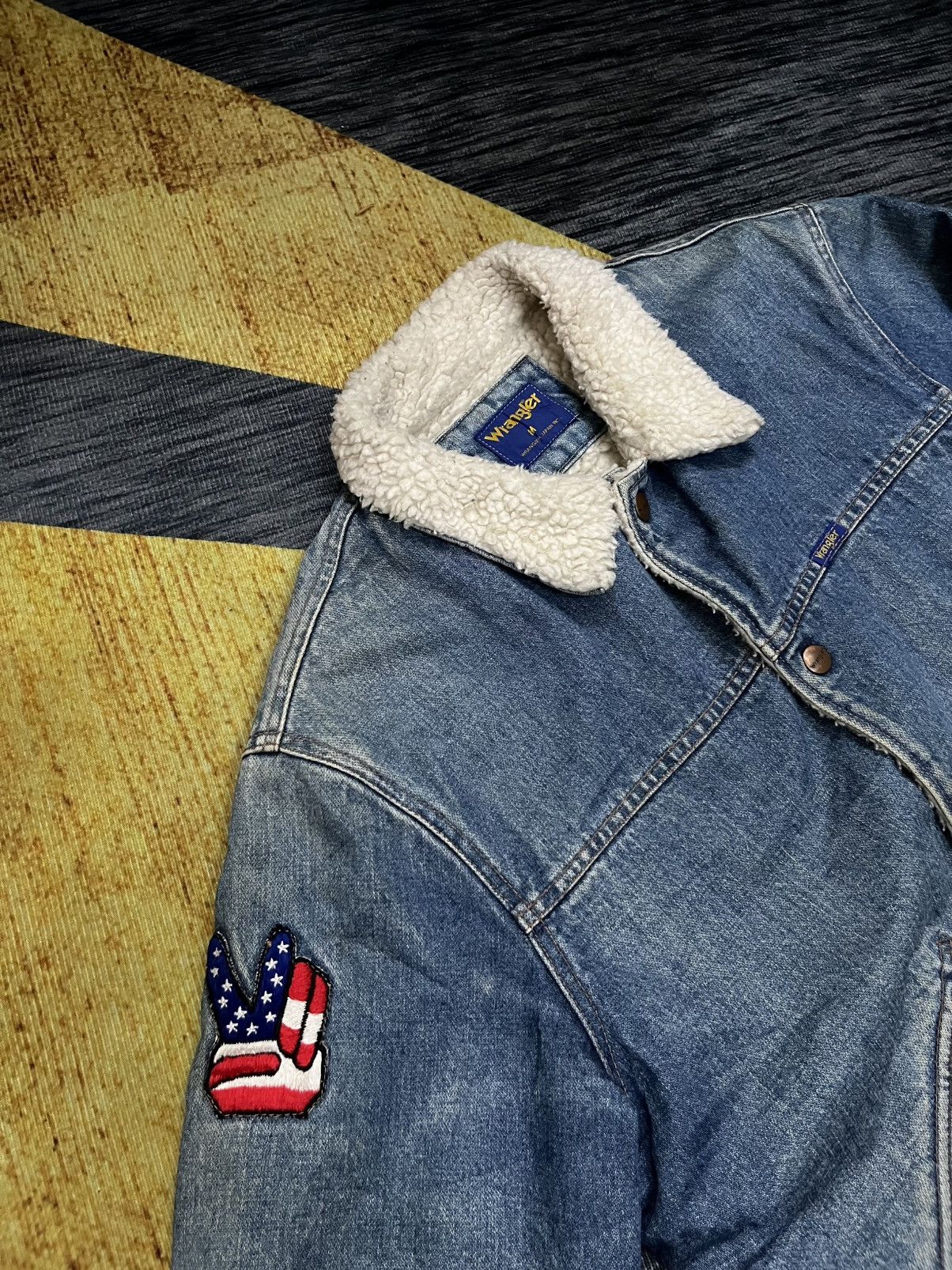 Wrangler 1990s WRANGLER sherpa denim patches #H5 Size US M / EU 48-50 / 2 - 7 Thumbnail