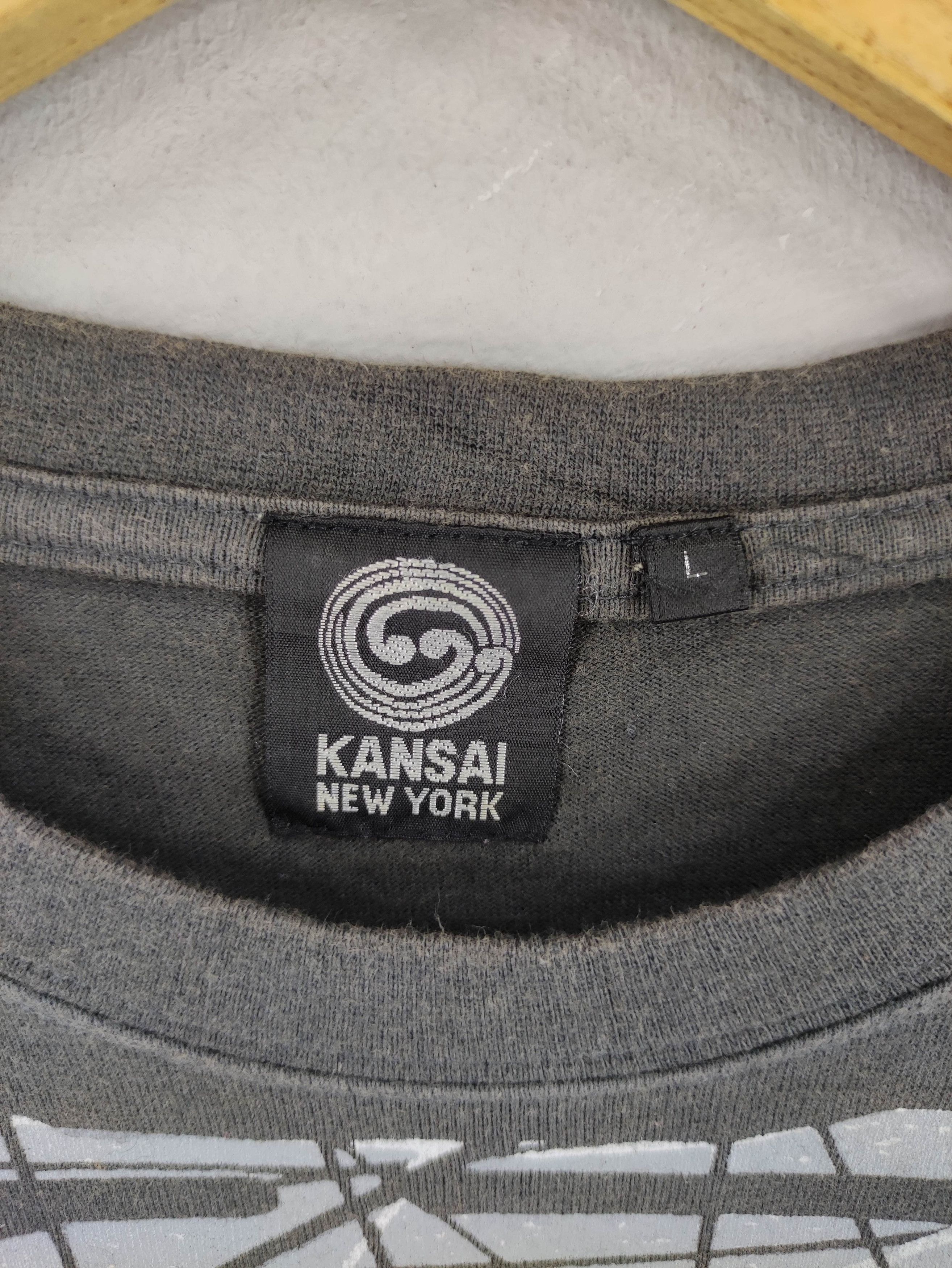 Kansai Yamamoto Vintage kansai New York Long Sleeve Shirt Tee Size US L / EU 52-54 / 3 - 3 Thumbnail