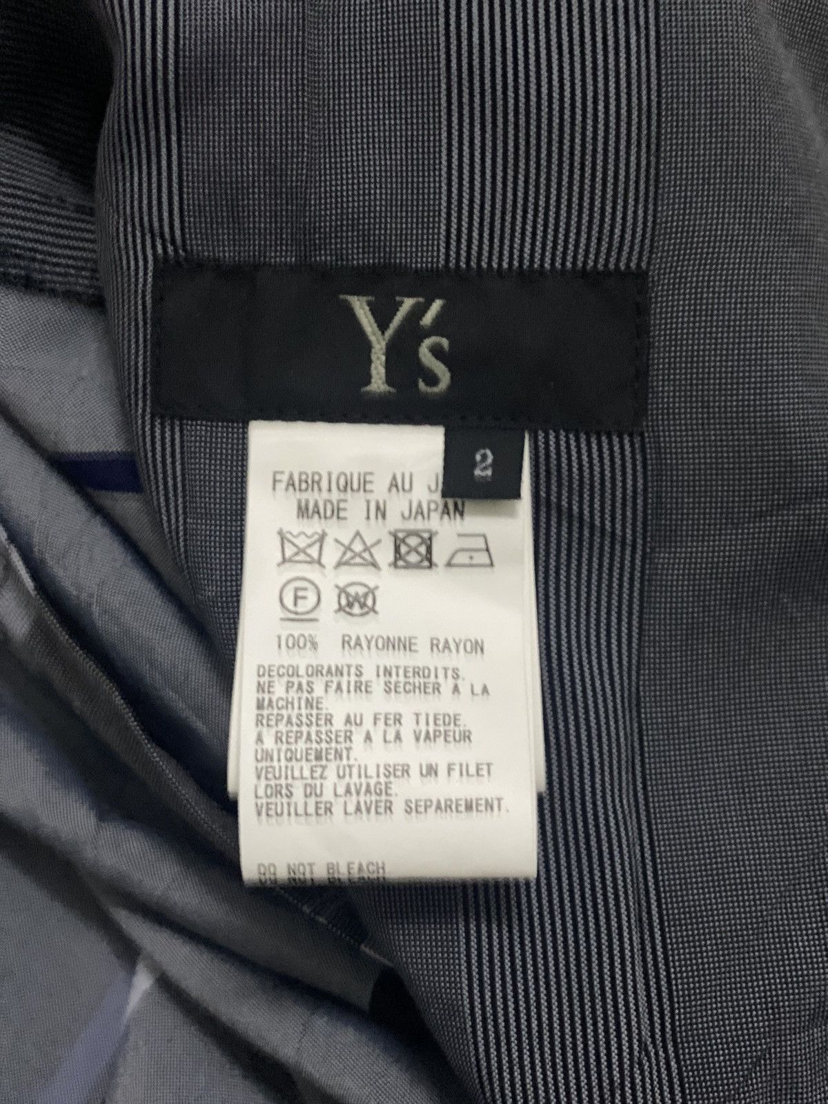 Y's × Y's for Men × Yohji Yamamoto #grailsale Y’s YOHJI YAMAMOTO WRINKLED PLAID RAYON PANTS Size US 32 / EU 48 - 7 Thumbnail