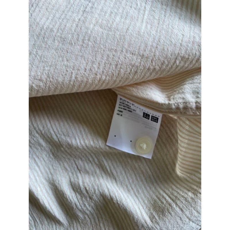 Lemaire × Uniqlo Men’s Uniqlo U by Lemaire Loose Fit Striped Shirt Sz M NWT Size US M / EU 48-50 / 2 - 3 Thumbnail