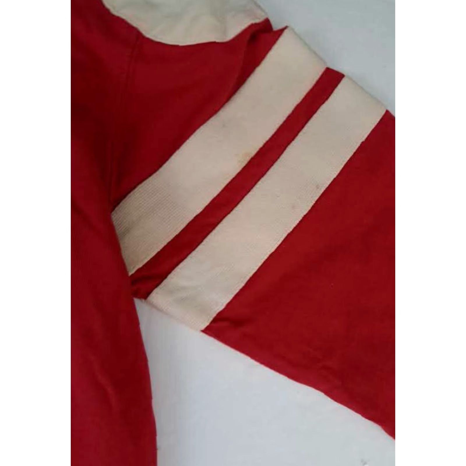 Vintage VINTAGE Yankee Outfitters Rugby Shirt Sweatshirt L Red Canvas Pullover Men Long 25in Pit to Pit Size Large Size US L / EU 52-54 / 3 - 5 Thumbnail