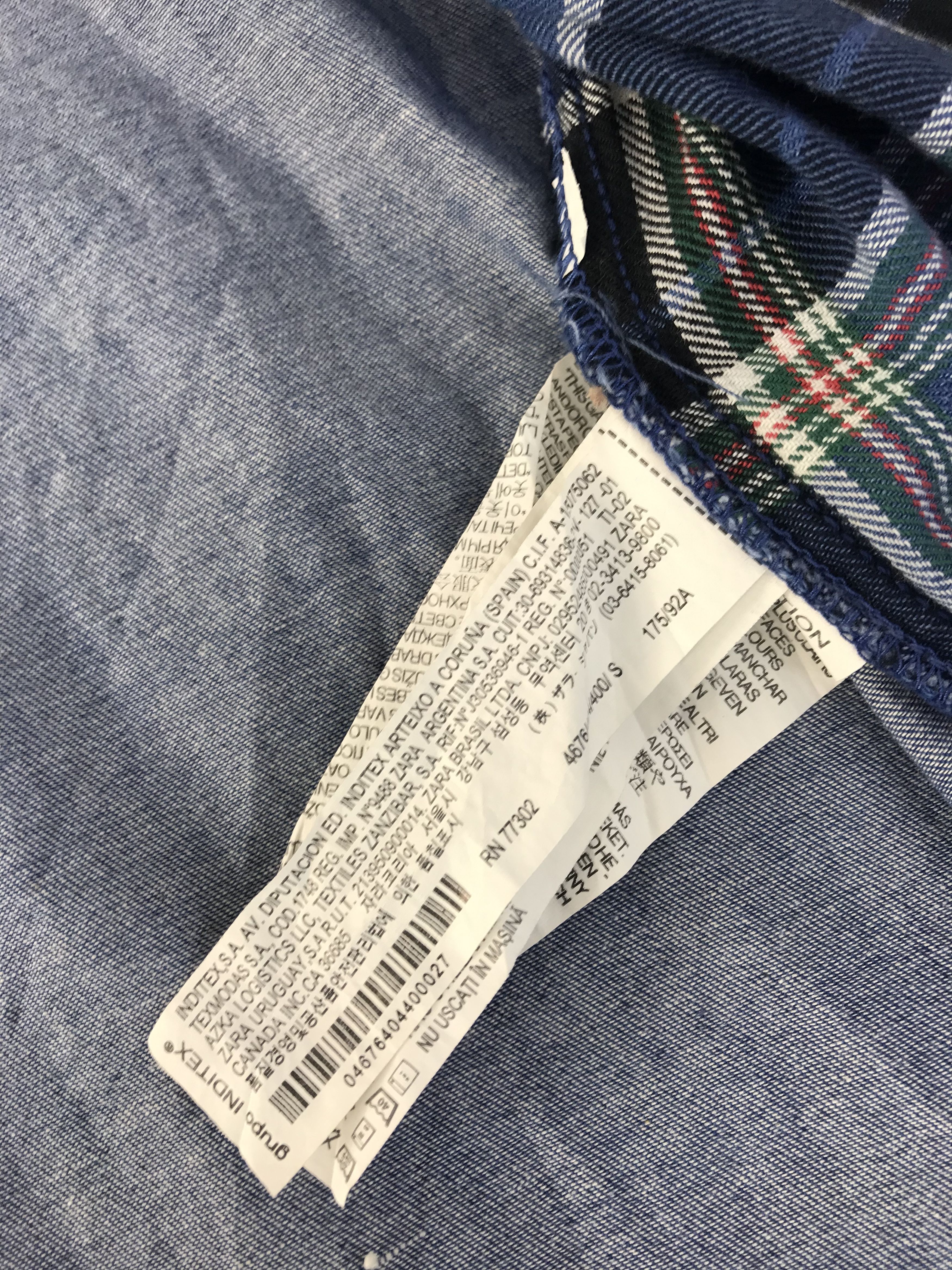 Zara Zara Man Denim Couture Slim Fit Western Denim Shirt Size US S / EU 44-46 / 1 - 8 Thumbnail