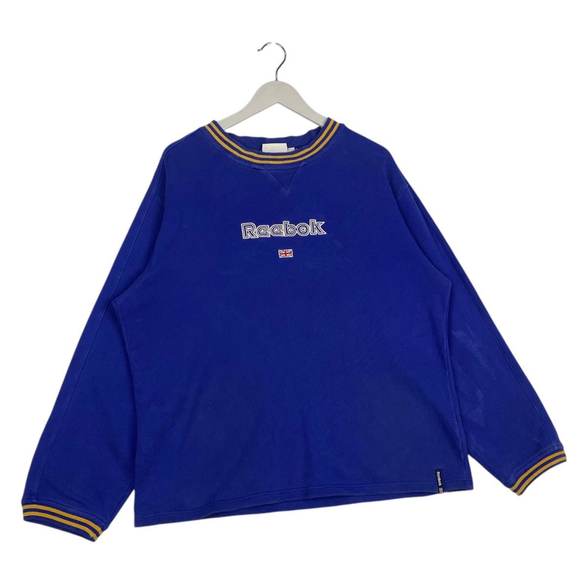 Reebok × Vintage Vintage Reebok Embroidered Crewneck Sweatshirt Blue Size US L / EU 52-54 / 3 - 3 Thumbnail