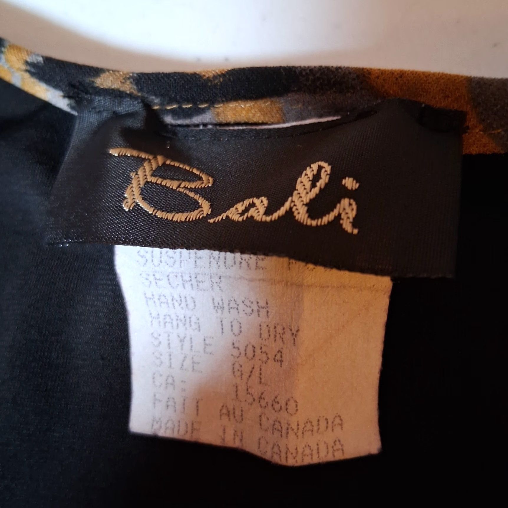 Vintage VINTAGE Bali Shirt Women L Cat Zebra Print Black Long Sleeve Eccentric Artsy Tunic Size L / US 10 / IT 46 - 5 Thumbnail