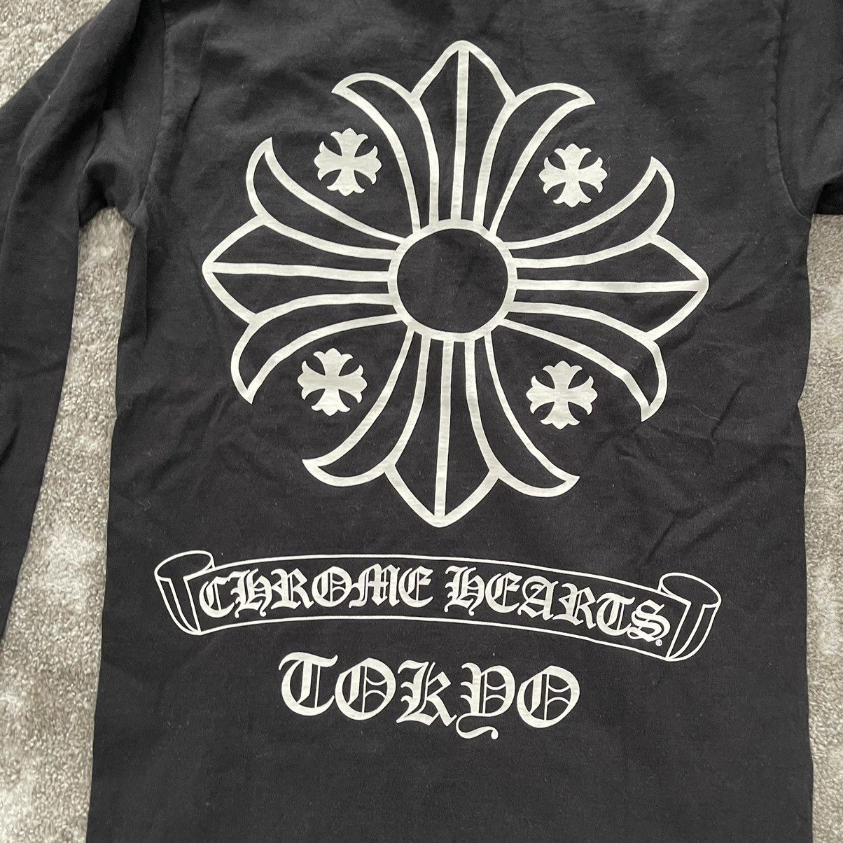 Chrome Hearts × Vintage Chrome Hearts Tokyo Exclusive Cross Logo Long Sleeve T-shirt Size US S / EU 44-46 / 1 - 5 Thumbnail