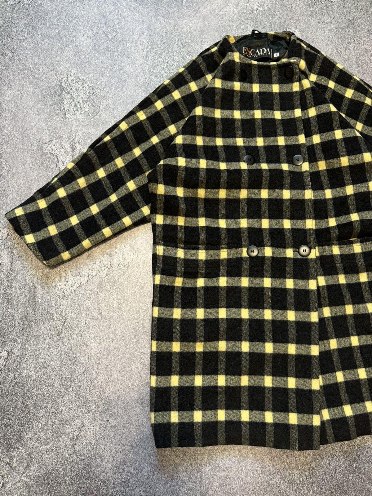 Escada × Vintage Escada by Margaretha ley vintage flannel coat long jacket Size M / US 6-8 / IT 42-44 - 16 Thumbnail