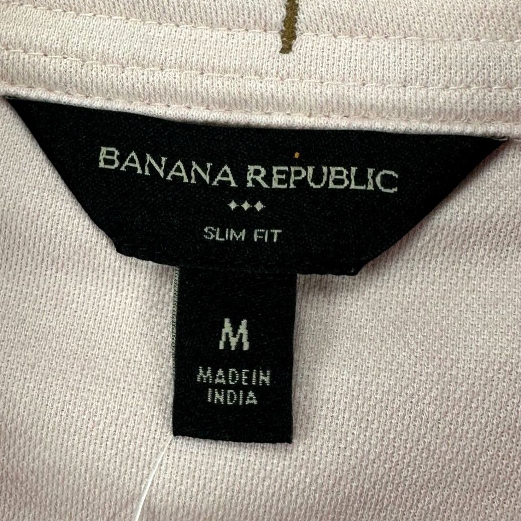 Banana Republic Banana Republic Button-Down Shirt Adult Medium Pink Slim Fit Pocket Mens NEW Size US M / EU 48-50 / 2 - 6 Thumbnail