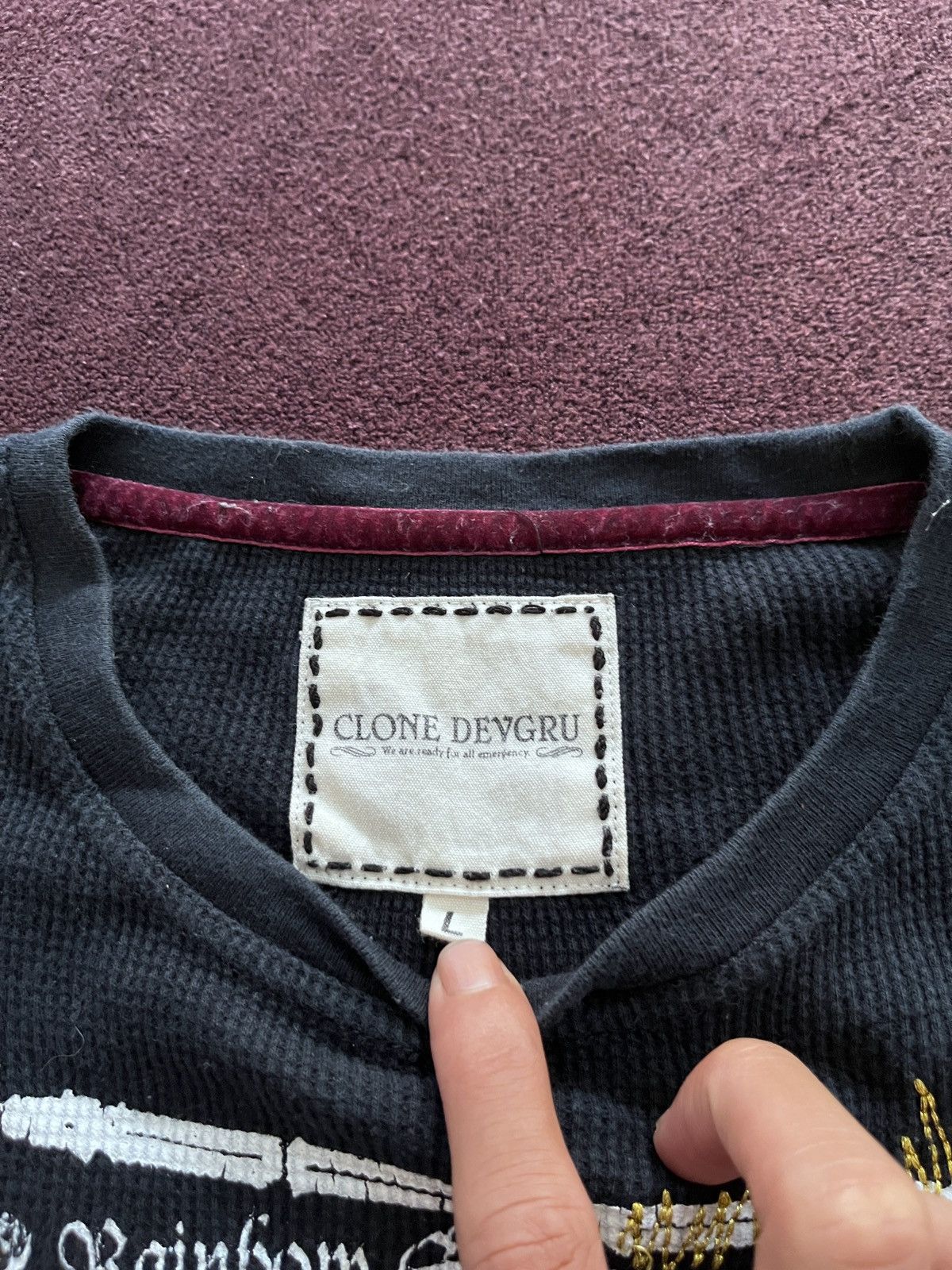 Japanese Brand Japanese Clone Devgru Cross Long sleeve Size US S / EU 44-46 / 1 - 4 Thumbnail