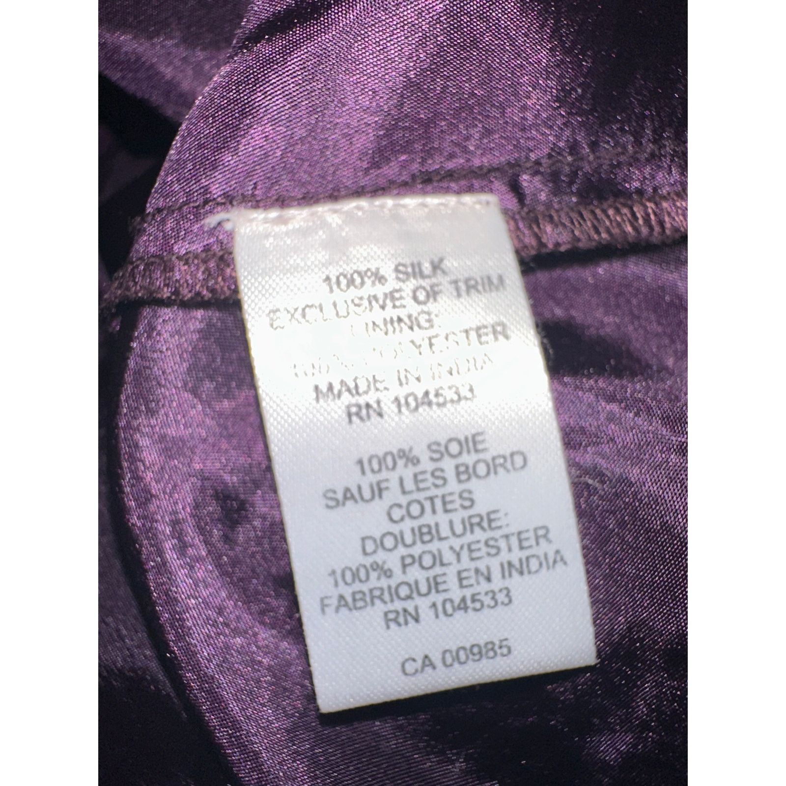 Nanette Lepore NANETTE LEPORE PURPLE SILK SLIPDRESS 4 Size S / US 4 / IT 40 - 5 Thumbnail
