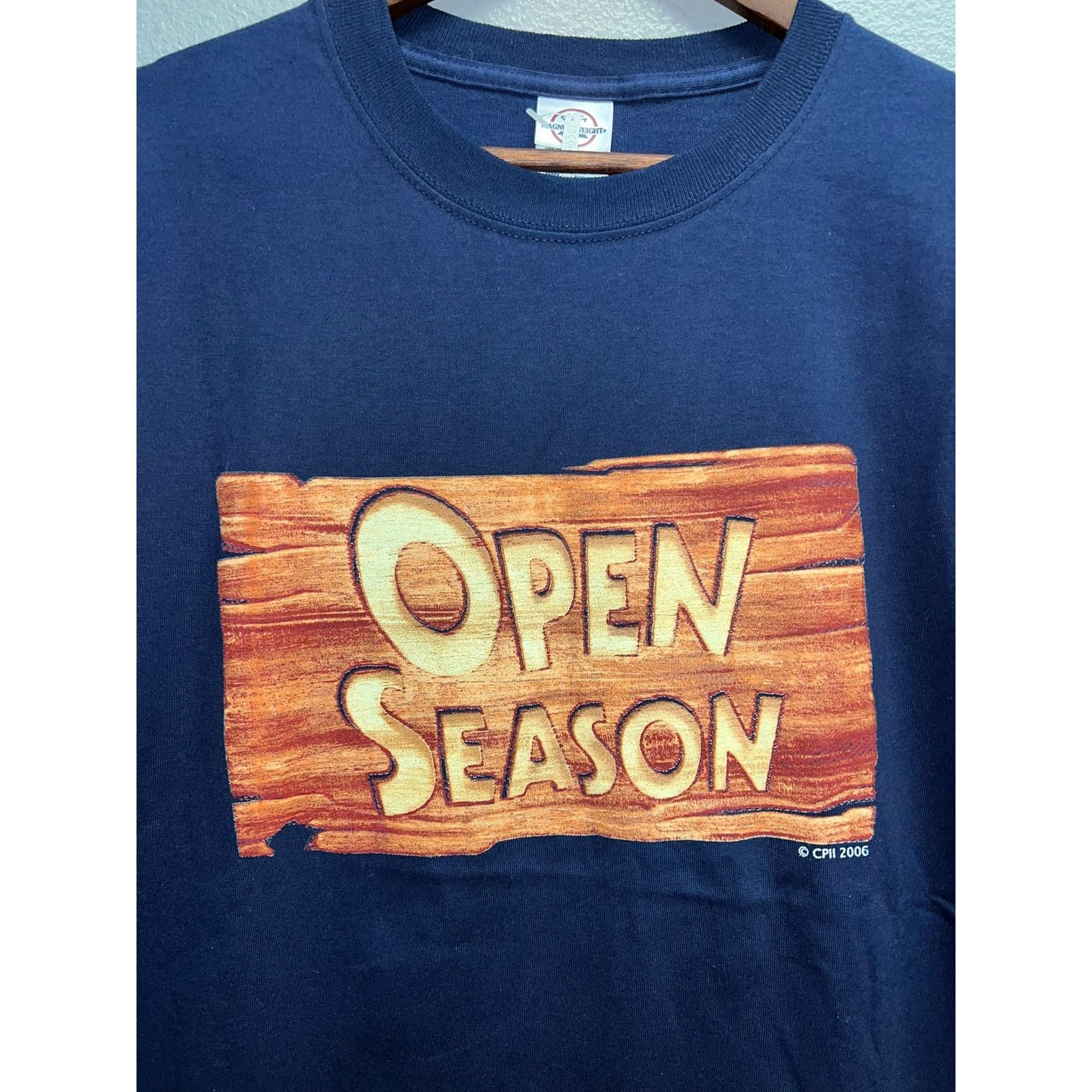 Delta Vintage Open Season Shirt Movie Promo Blue CPII 2006 Tee L Size US L / EU 52-54 / 3 - 2 Thumbnail
