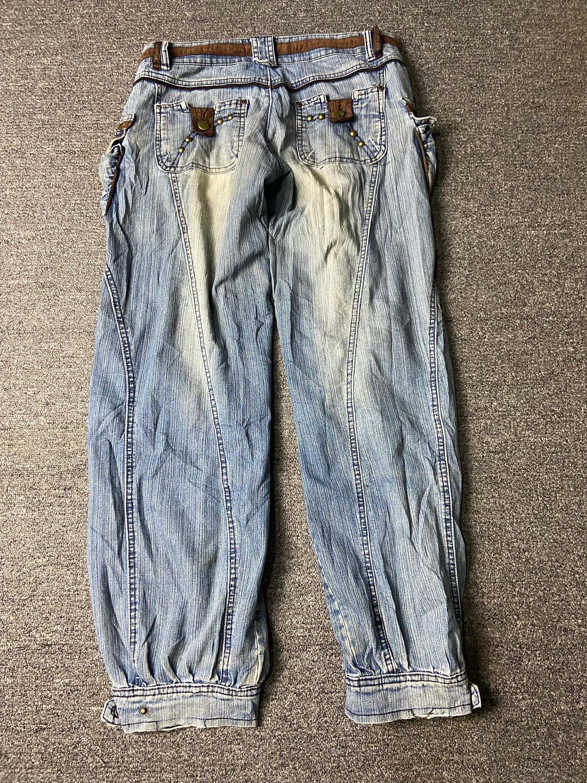 Japanese Brand Minggu Brand Baggy Style Cargo Jeans (158) Size US 30 / EU 46 - 3 Thumbnail