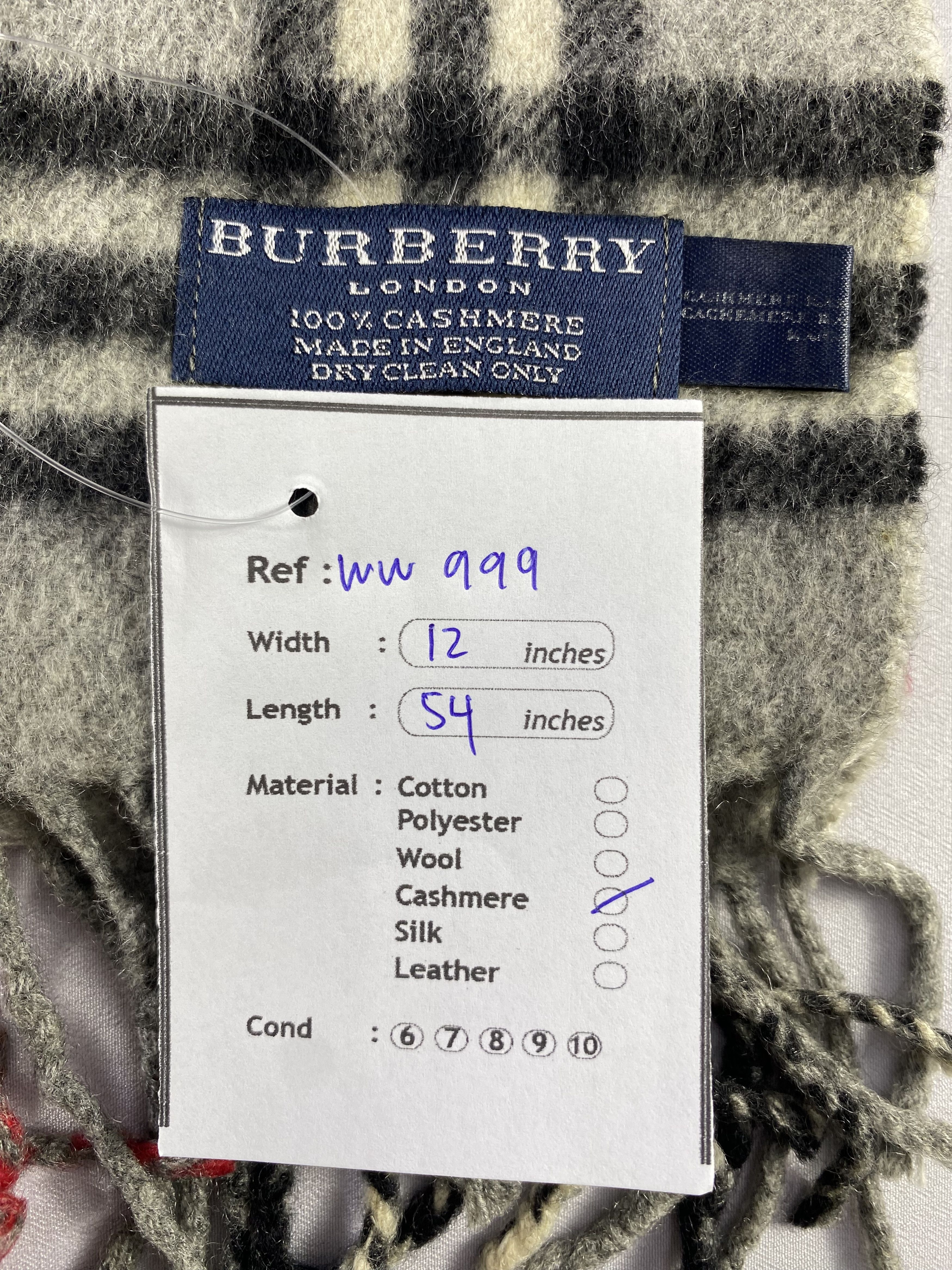 Burberry × Vintage Burberry Scarf / Muffler / Neckwear - WW999 Size ONE SIZE - 5 Thumbnail