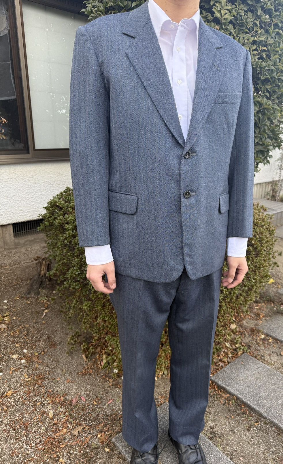 Other Spring&Autumn Vintage Winter Sky Blue Wool Set-Up Size 38R - 3 Thumbnail