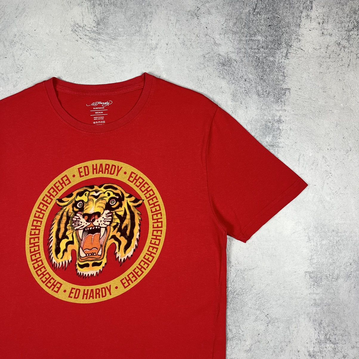 Ed Hardy Vintage Ed Hardy Tiger y2k big logo tee 90’s Size US M / EU 48-50 / 2 - 4 Thumbnail