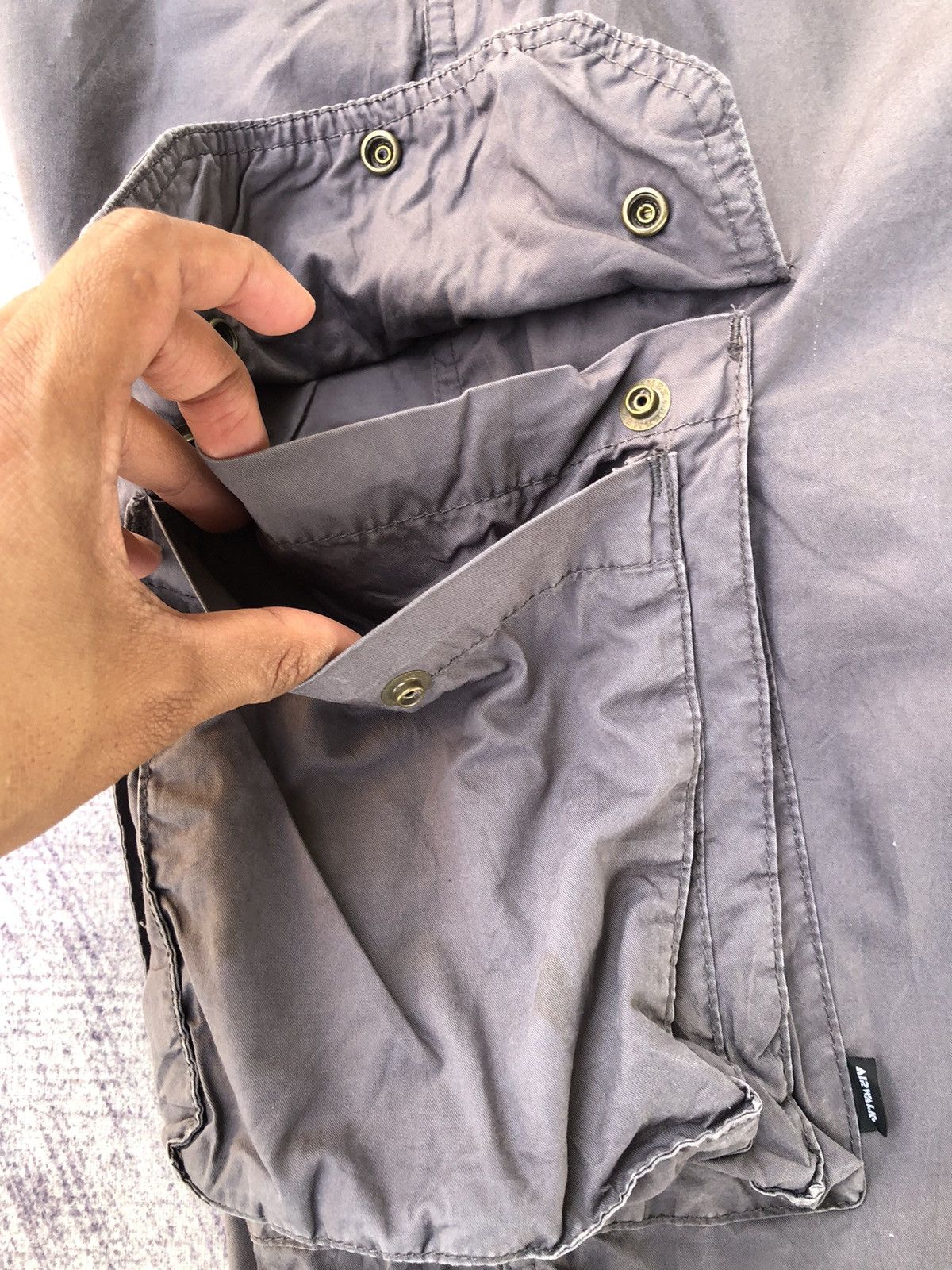 Airwalk Faded Cargo Airwalk Beggie Style With 6 Pocket Pants Size US 33 - 23 Thumbnail