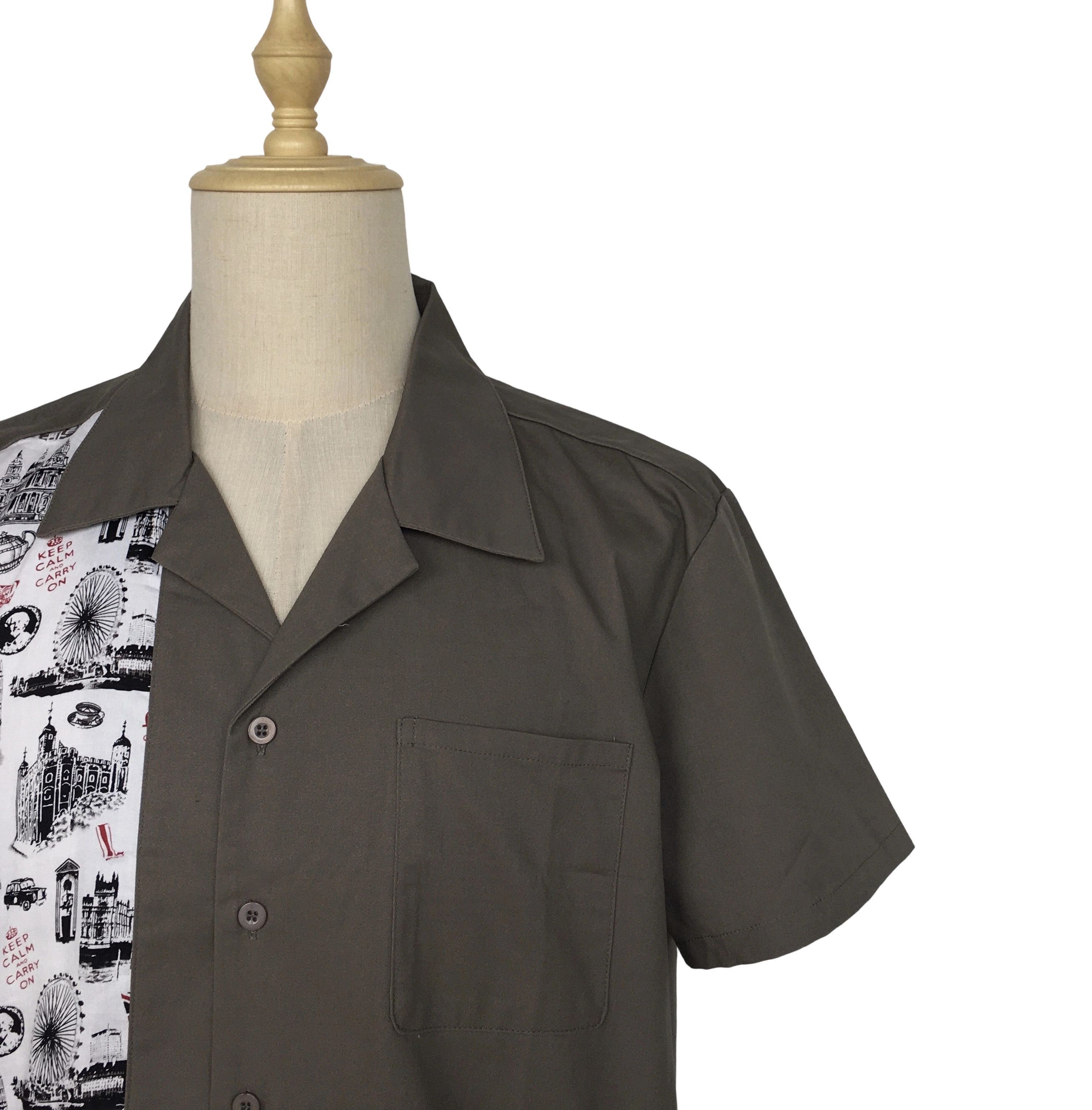 Other Gray Print Men's Shirts Design Vintage Style Size US XXL / EU 58 / 5 - 6 Thumbnail