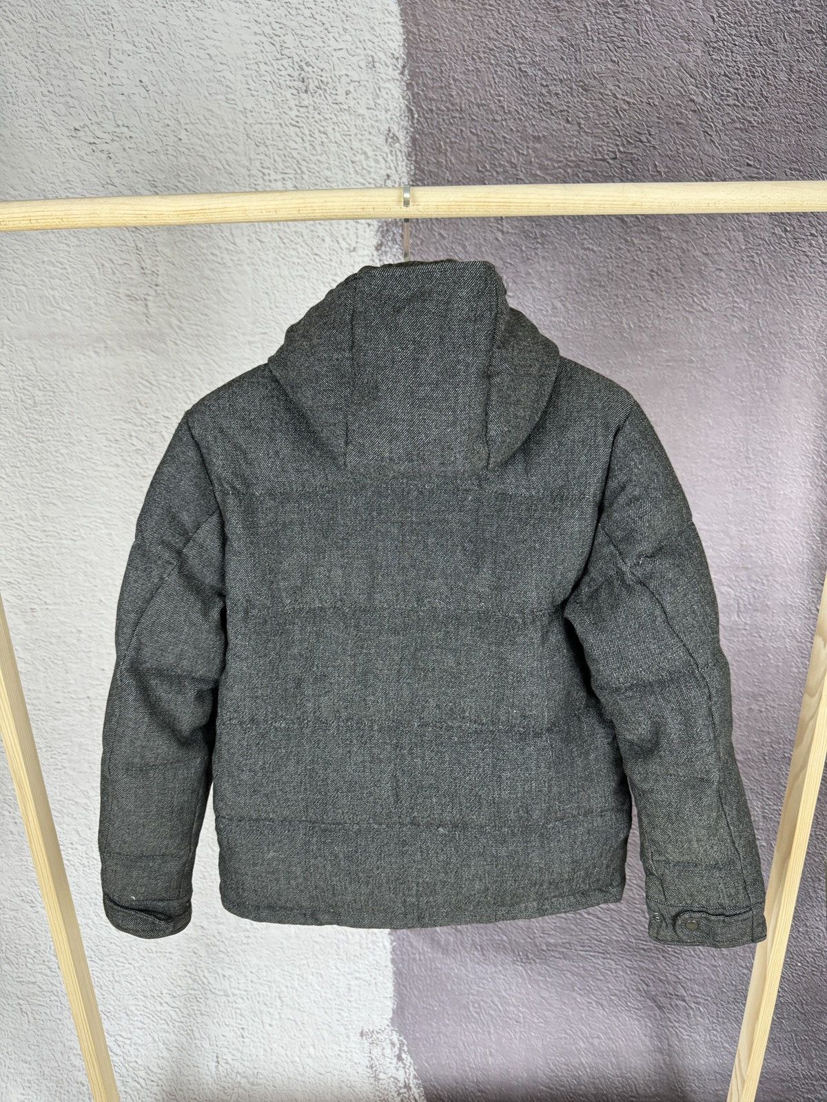 Japanese Brand Urban Research Doors grey wool down quilted jacket coat Size US M / EU 48-50 / 2 - 12 Thumbnail