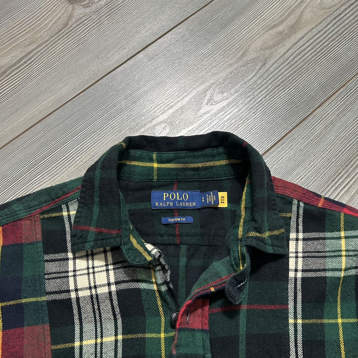 Polo Ralph Lauren Polo RL Plaid Flannel Patchwork Shirt Kapital Style Size US S / EU 44-46 / 1 - 6 Thumbnail