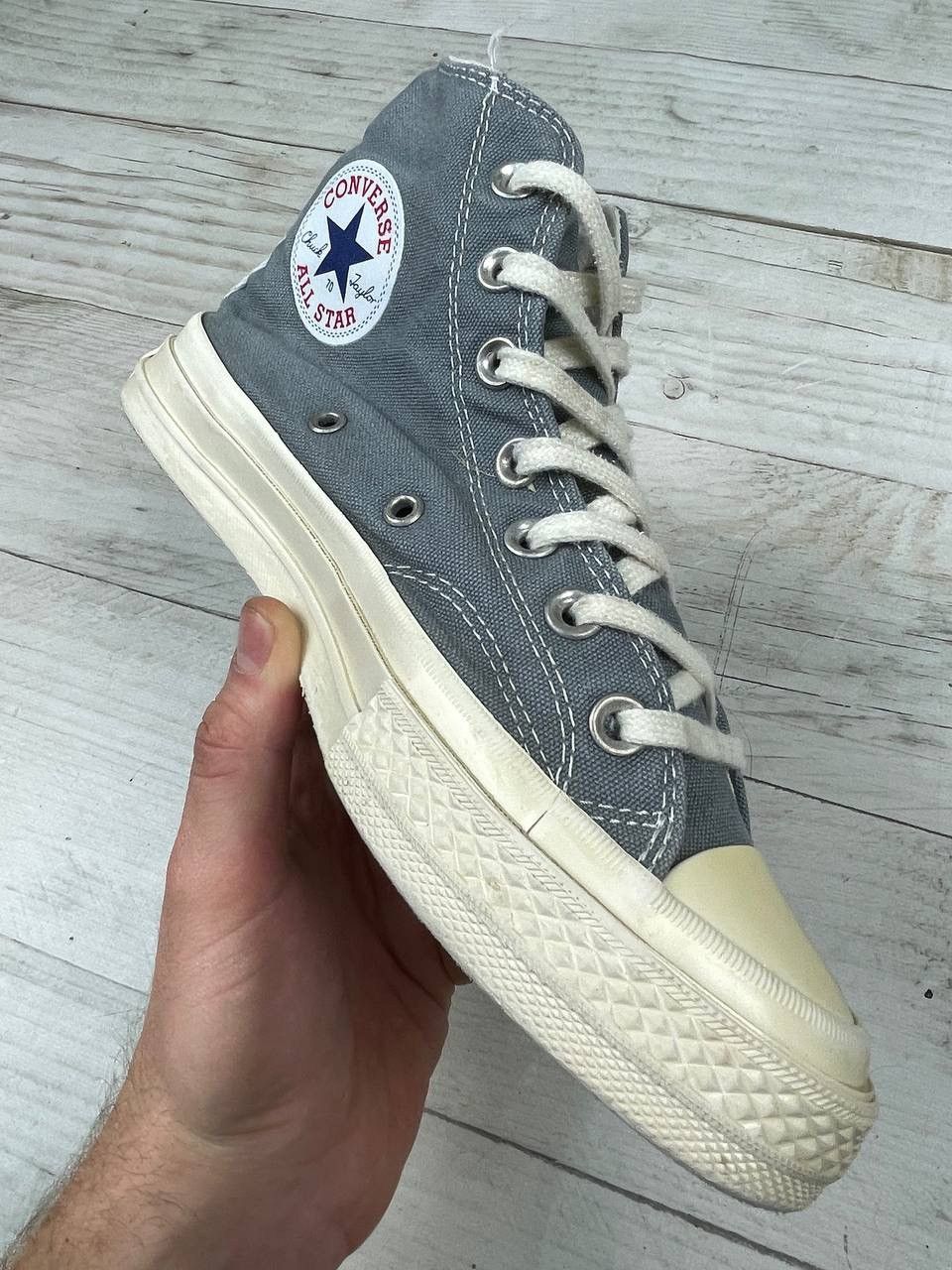 Comme des Garcons PLAY × Converse Comme des Garçons x Converse High Top CDG Sneakers Size US 6.5 / IT 36.5 - 14 Thumbnail