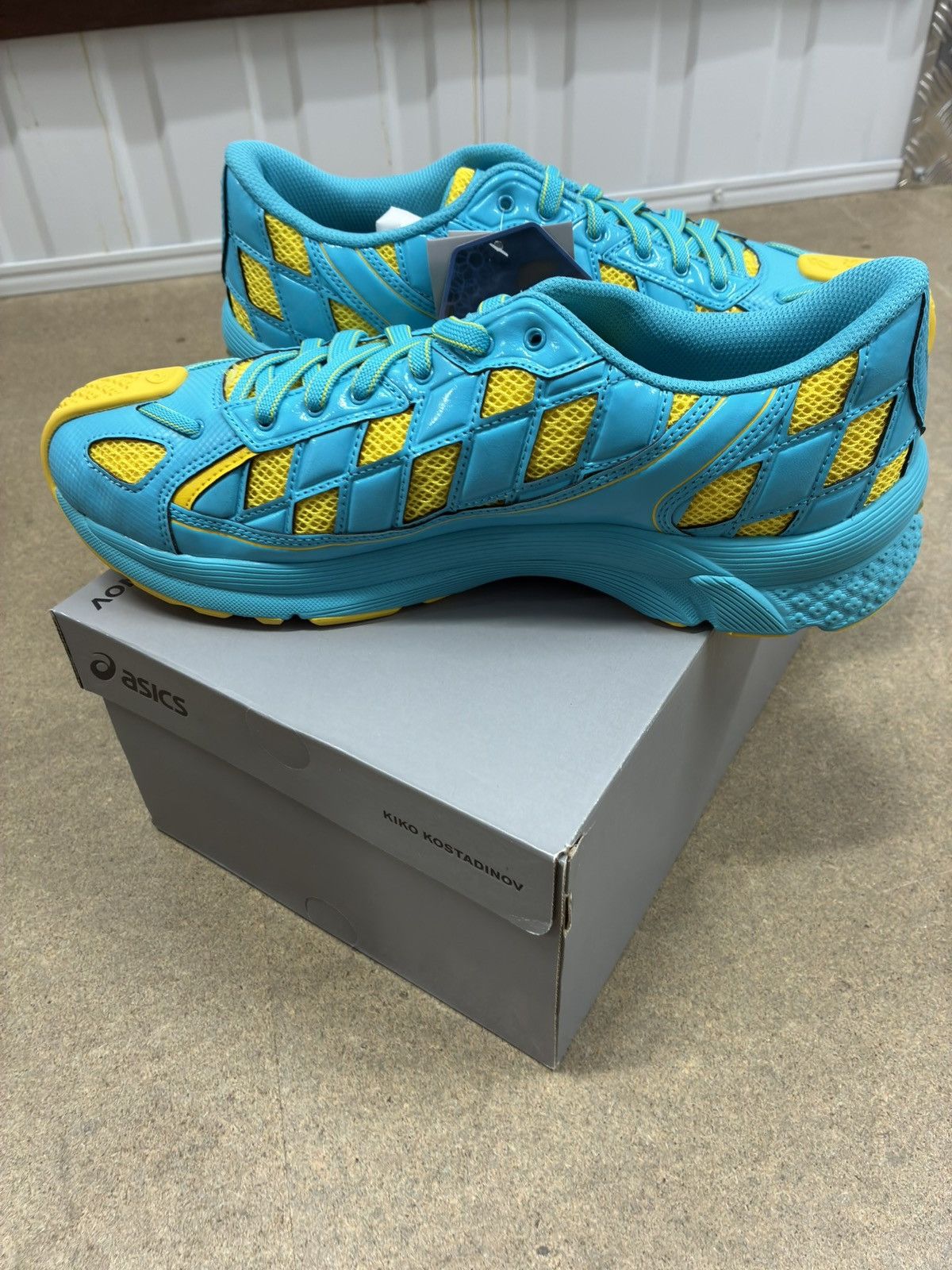 Asics × Kiko Kostadinov ASICS KIKO KOSTADINOV GEL KIRIL ICE MINT VIBRANT YELLOW BLUE Size US 10.5 / EU 43-44 - 7 Thumbnail