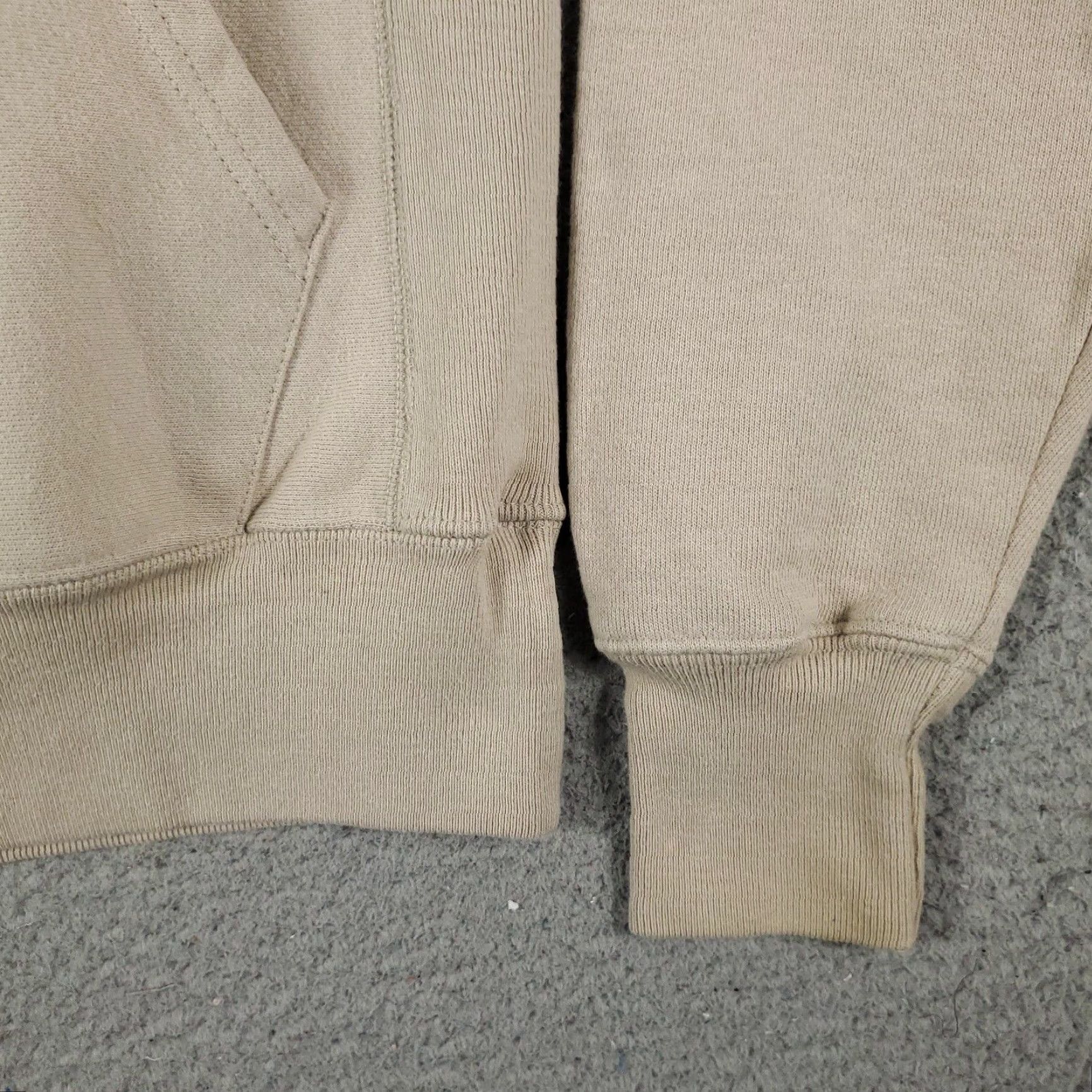 Champion VINTAGE Champion Hoodie Pullover Sweatshirt Adult XS Men Beige Cotton Blend Fleece Logo Spring Fall Winter Size US XS / EU 42 / 0 - 5 Thumbnail
