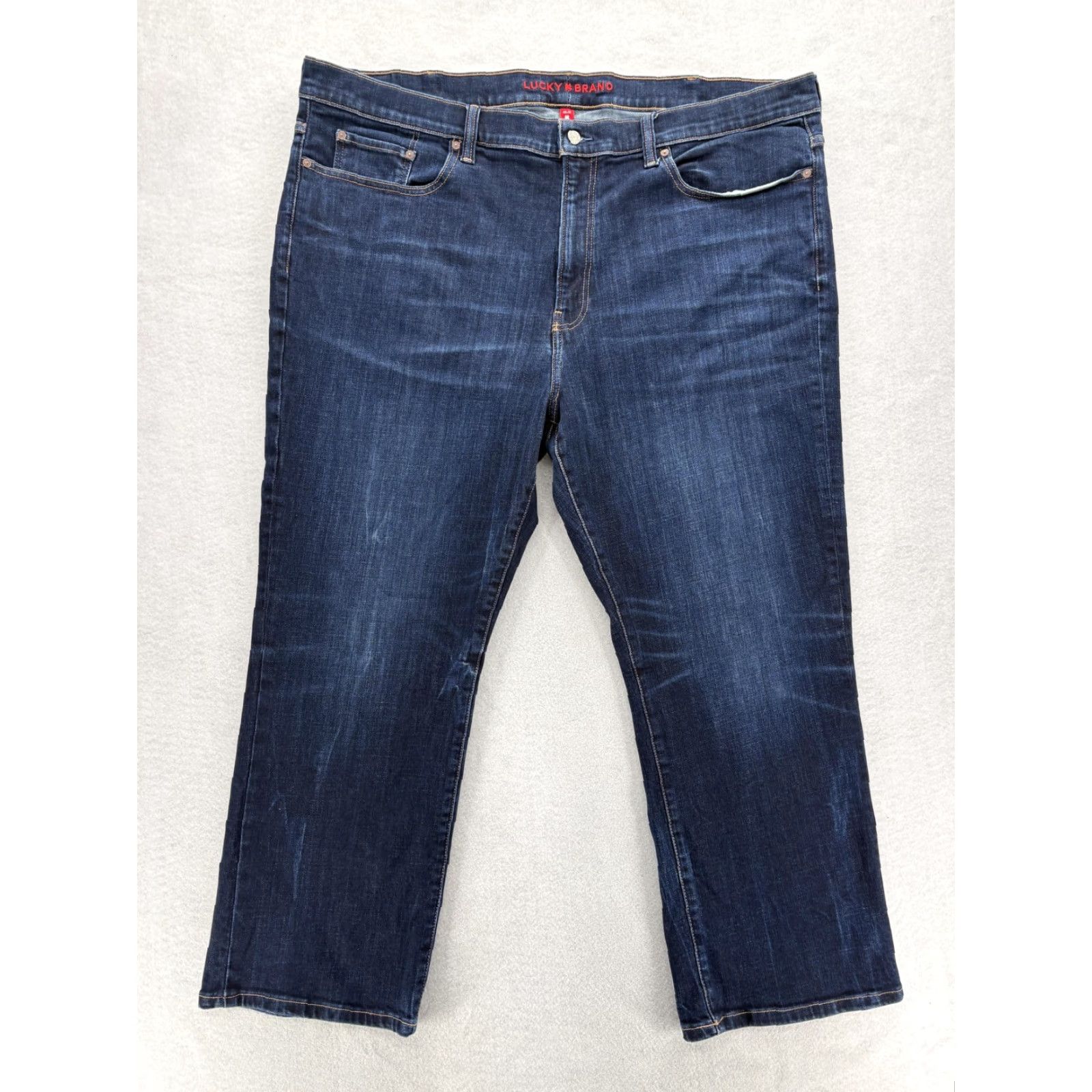 Lucky Brand Lucky Brand Jeans 181 RELAXED STRAIGHT Mens 48x30 Blue Dark Wash Denim Pants Size US 32 / EU 48 - 2 Thumbnail