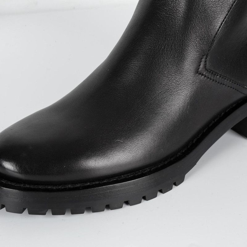 Louis Vuitton Louis Vuitton Black Leather Ankle Boots with Metal Buckle - Size US 6.5 / EU 39-40 - 5 Thumbnail