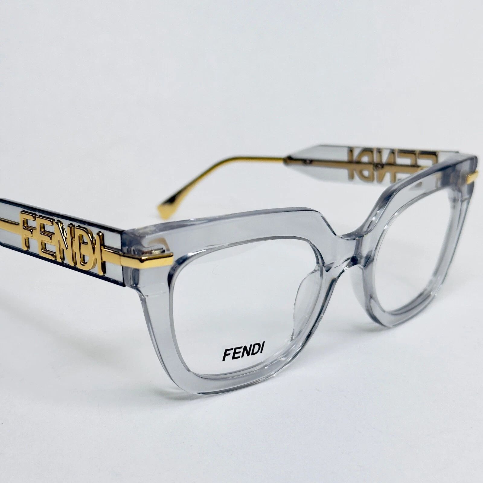 Fendi FENDI FENDIGRAPHY HOBO 50065 001 Eyeglass Frame FE50065I Size ONE SIZE - 9 Thumbnail