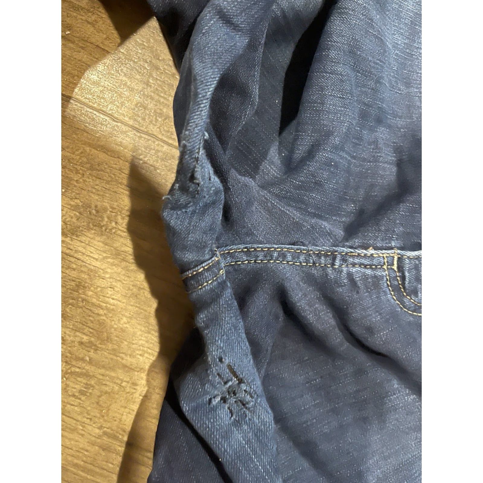 Lee Lee Riders Jeans Womens Size 32 Waist Dark Wash Denim Blue Straight Jeans Women Size 24" / US 00 / IT 34 - 2 Thumbnail