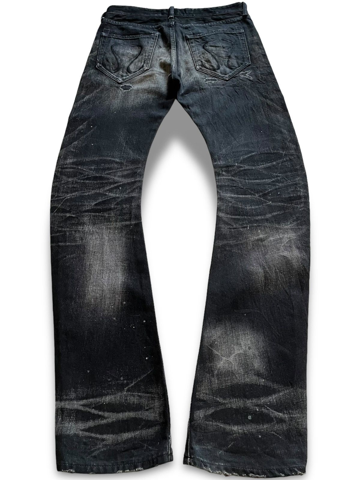 Japanese label CIVARIZE paint Jeans 46