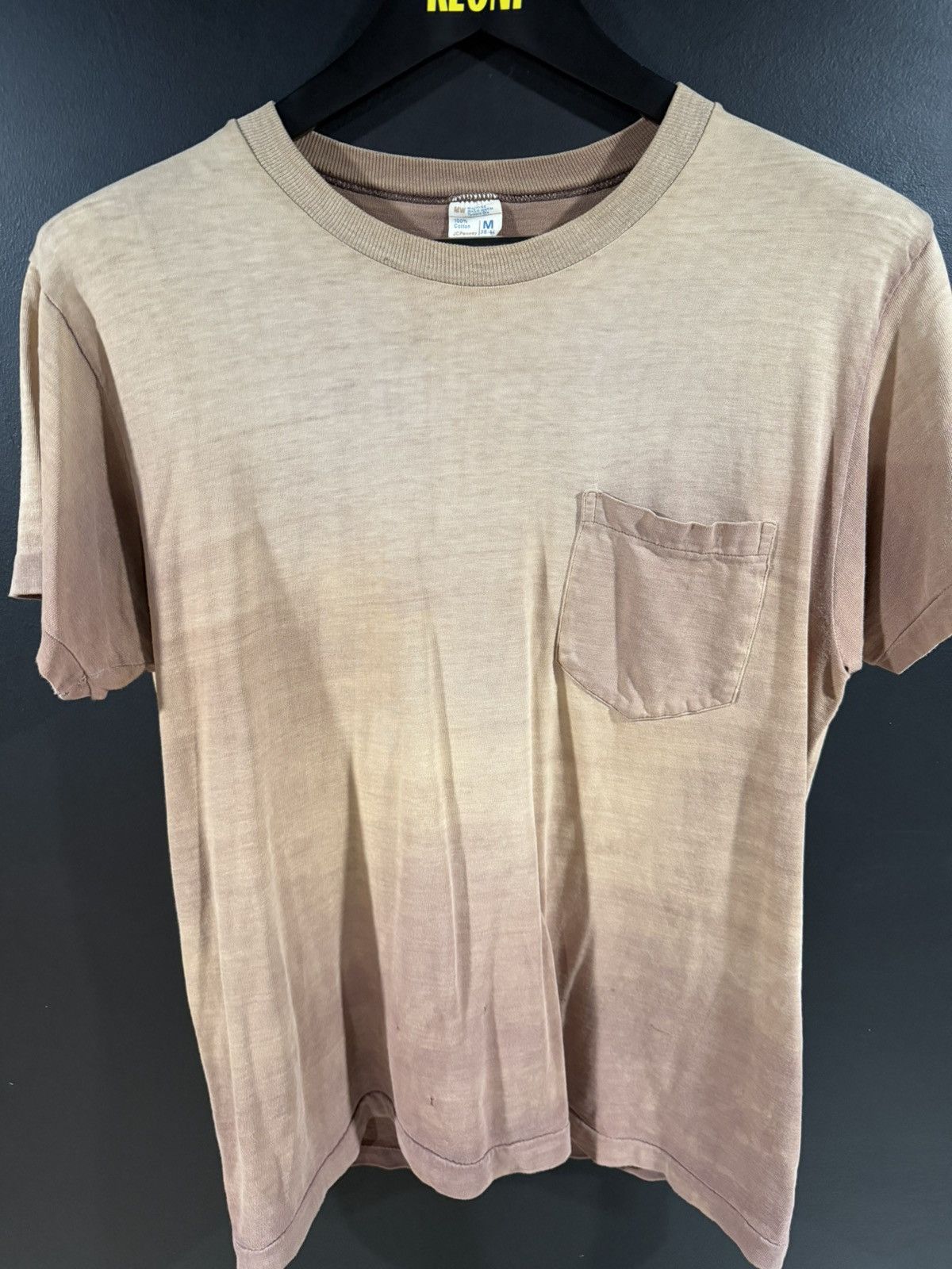 Vintage 1970s Vintage Blank Single Stitch Sun Faded Distressed Tee M Size US M / EU 48-50 / 2 - 2 Thumbnail