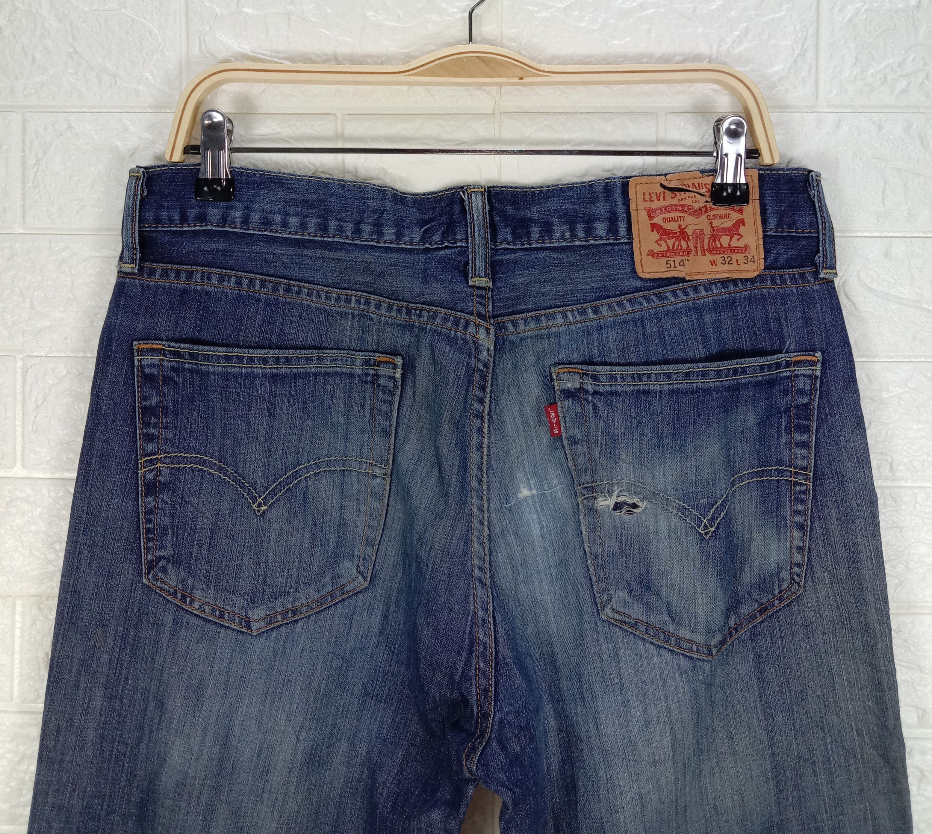 Levi's Vintage Levi's 514 Jeans Earth Tone Distressed Denim Size US 32 / EU 48 - 6 Thumbnail