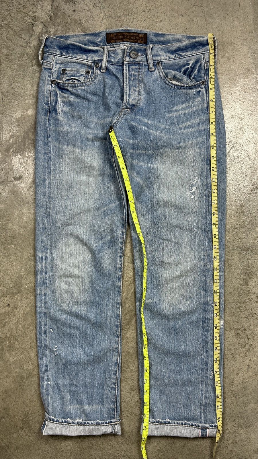 Japanese Brand genuine vintage g.o.a selvedge jeans Size US 30 / EU 46 - 22 Thumbnail