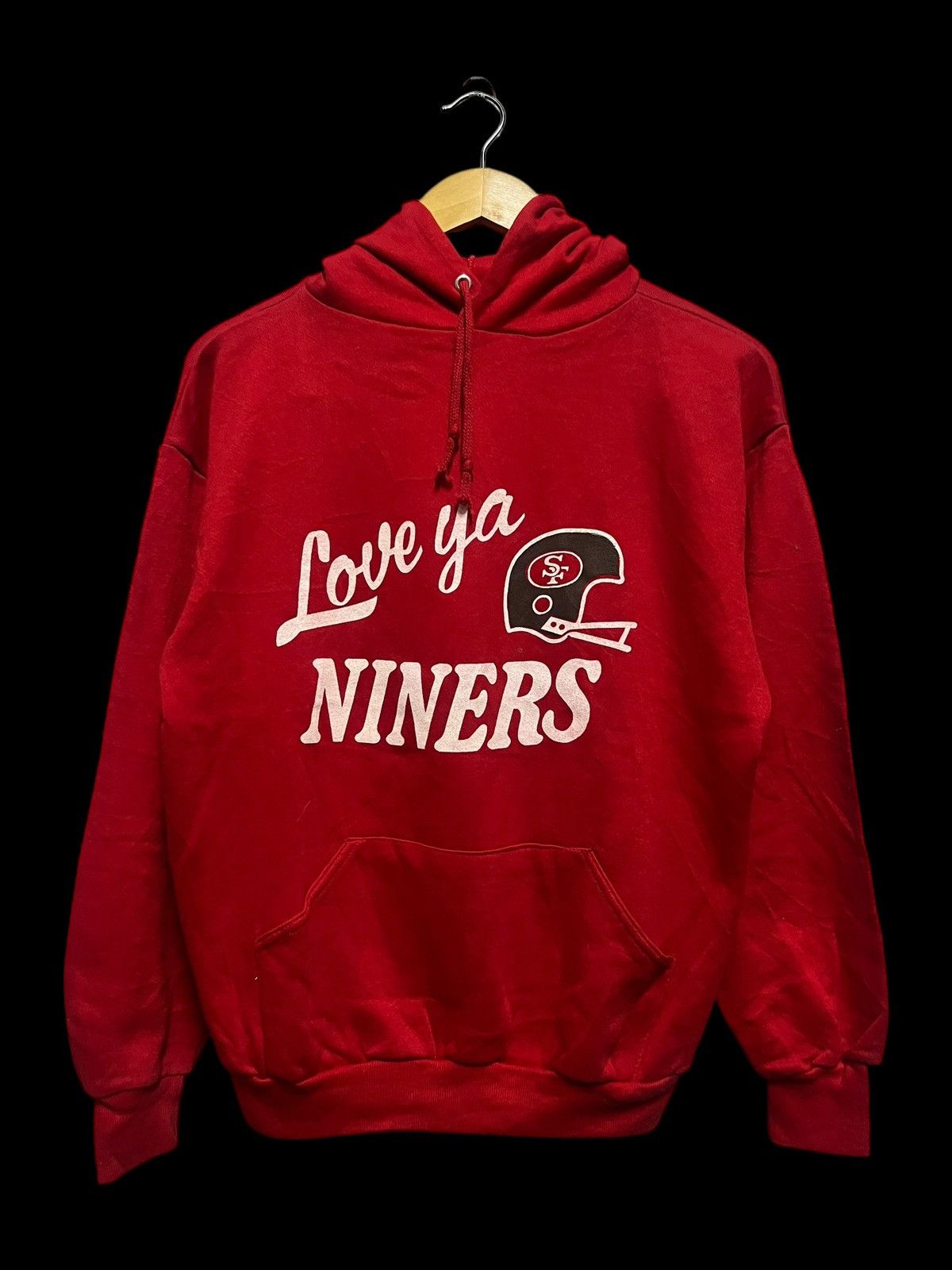 NFL Vintage 80s San Francisco 49ers Hoodie Sweatshirt Size US L / EU 52-54 / 3 - 1 Thumbnail