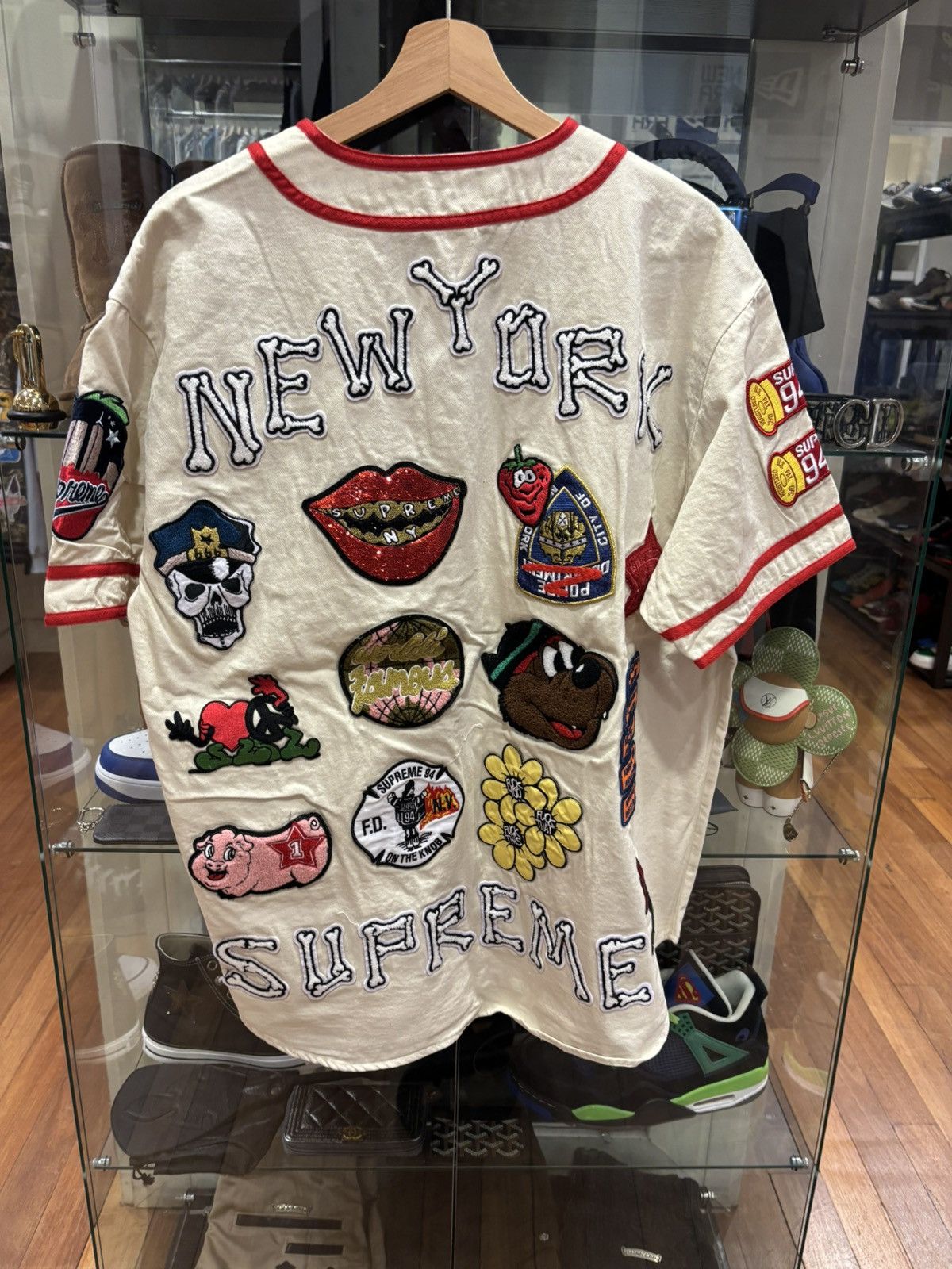 Supreme Supreme Patches Denim Baseball Jersey Size US L / EU 52-54 / 3 - 2 Thumbnail