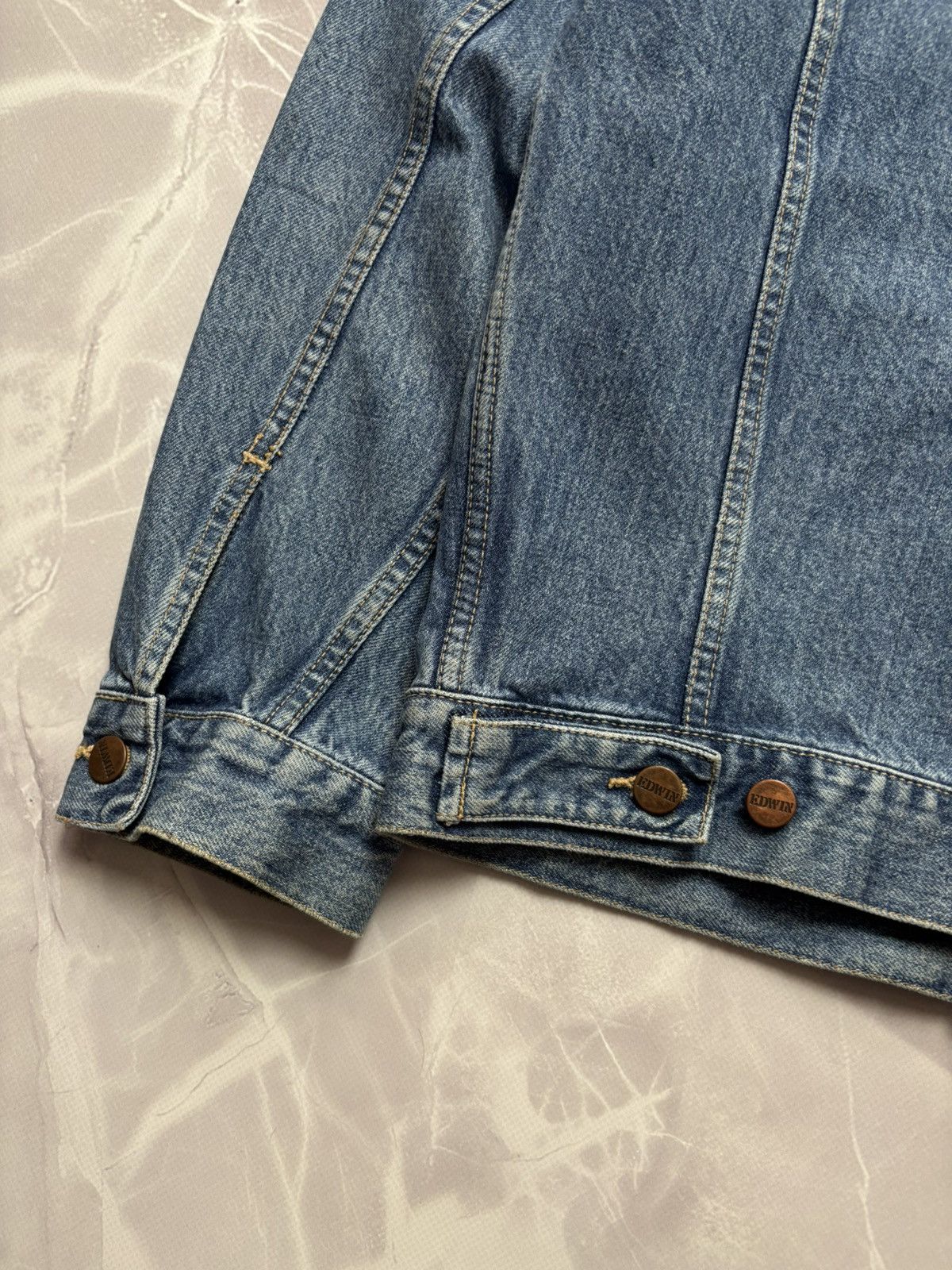 Edwin Edwin International Vintage Navajo Denim Trucker Jacket Blue Size US M / EU 48-50 / 2 - 16 Thumbnail