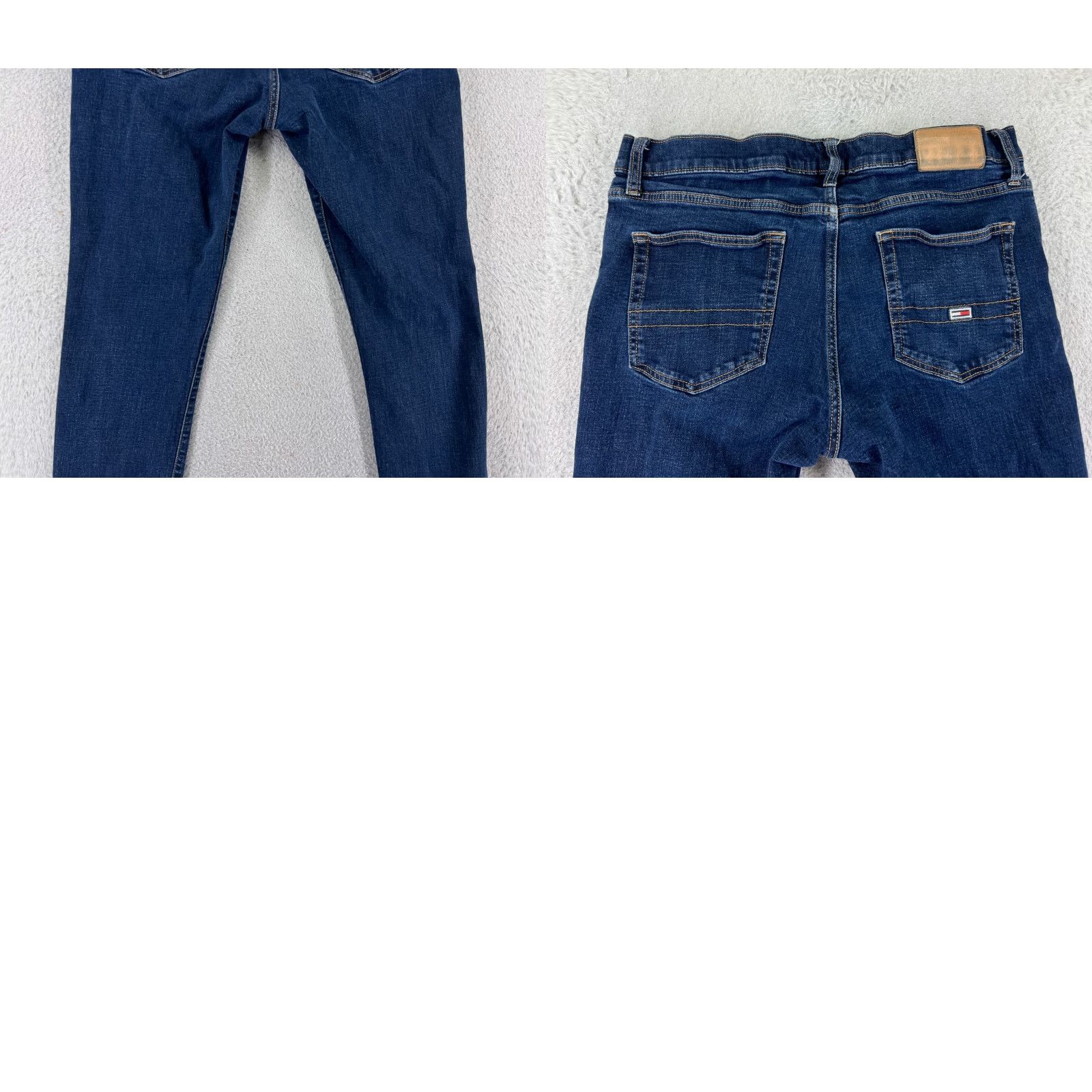 Tommy Hilfiger Tommy Hilfiger Jeans Womens 34 Blue Denim Slim Tapered Dark Wash Mid Rise Size 24" / US 00 / IT 34 - 10 Thumbnail