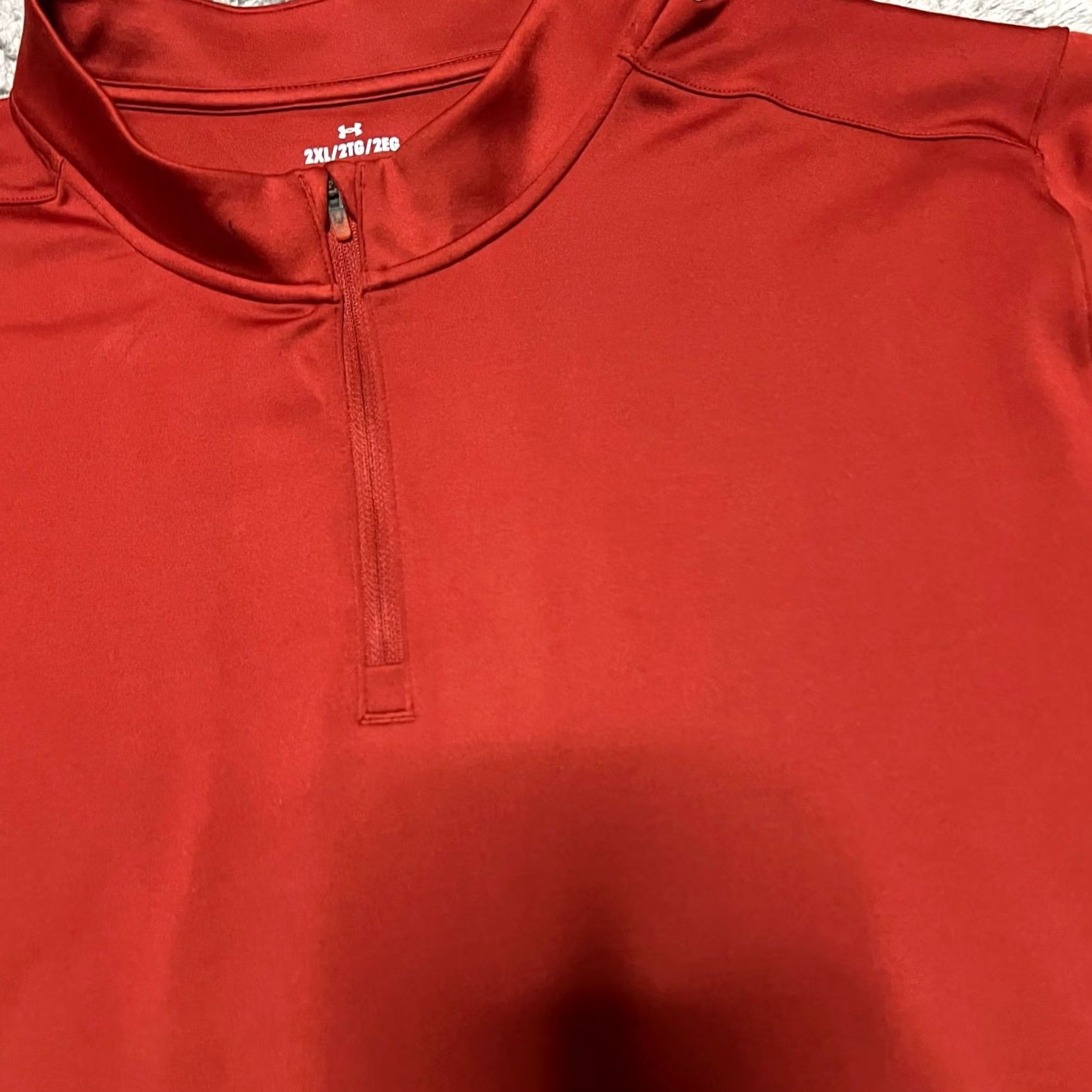 Under Armour Under Armour Shirt Mens XXL UA Motion Quarter Zip Rust Red 2XL Regular Mens Size US XXL / EU 58 / 5 - 2 Thumbnail